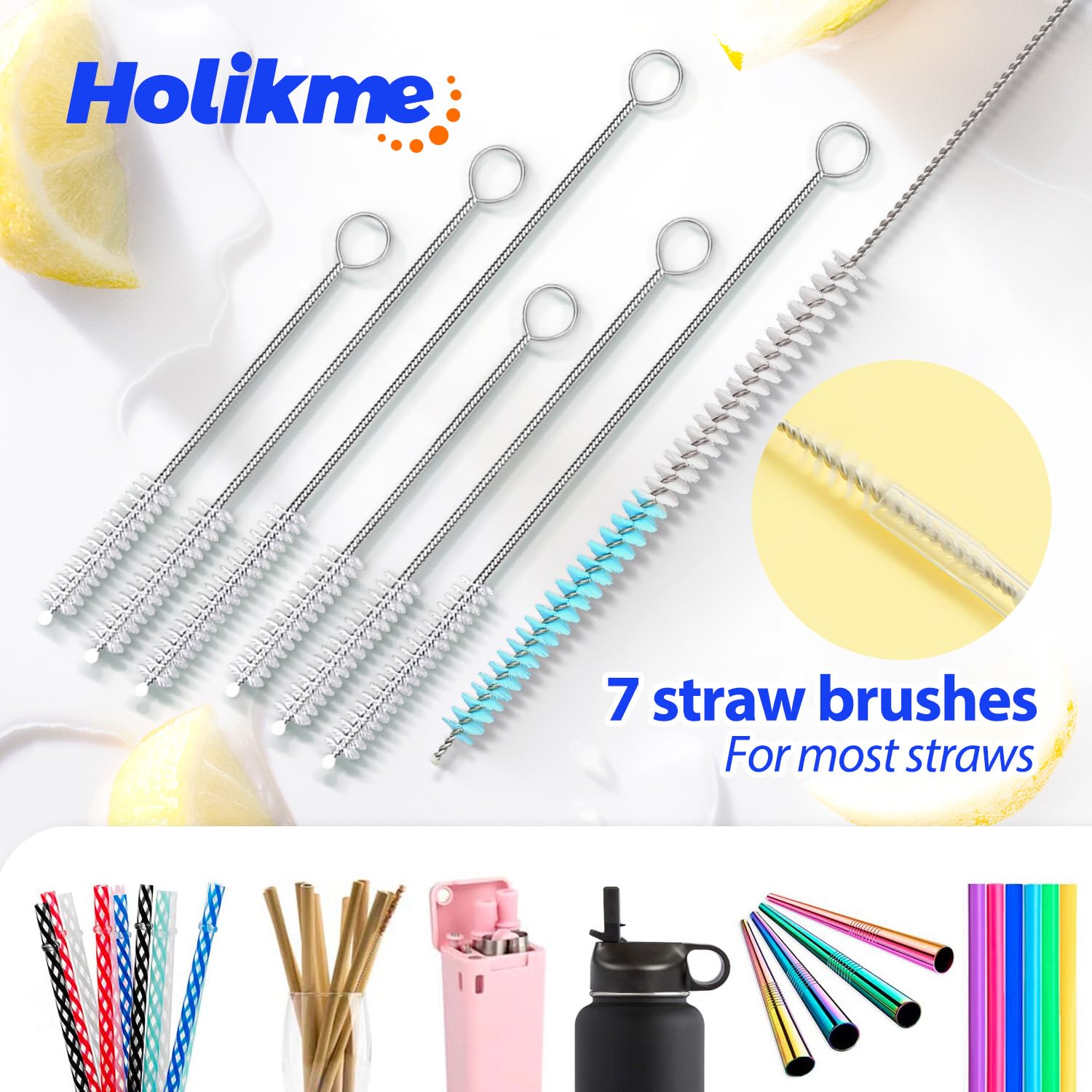 Bottle Brush Tube Cleaning Lab Set with Long Handle