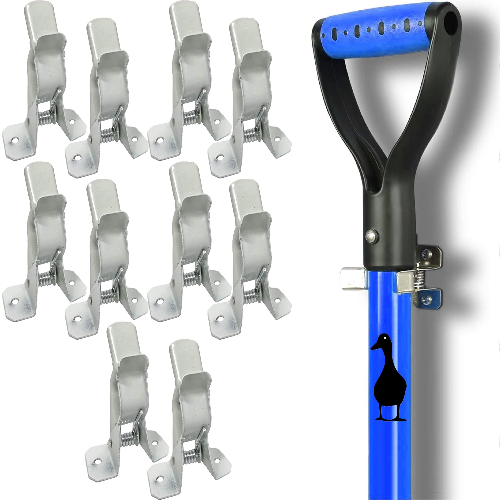 White Spring Grip Clamps
