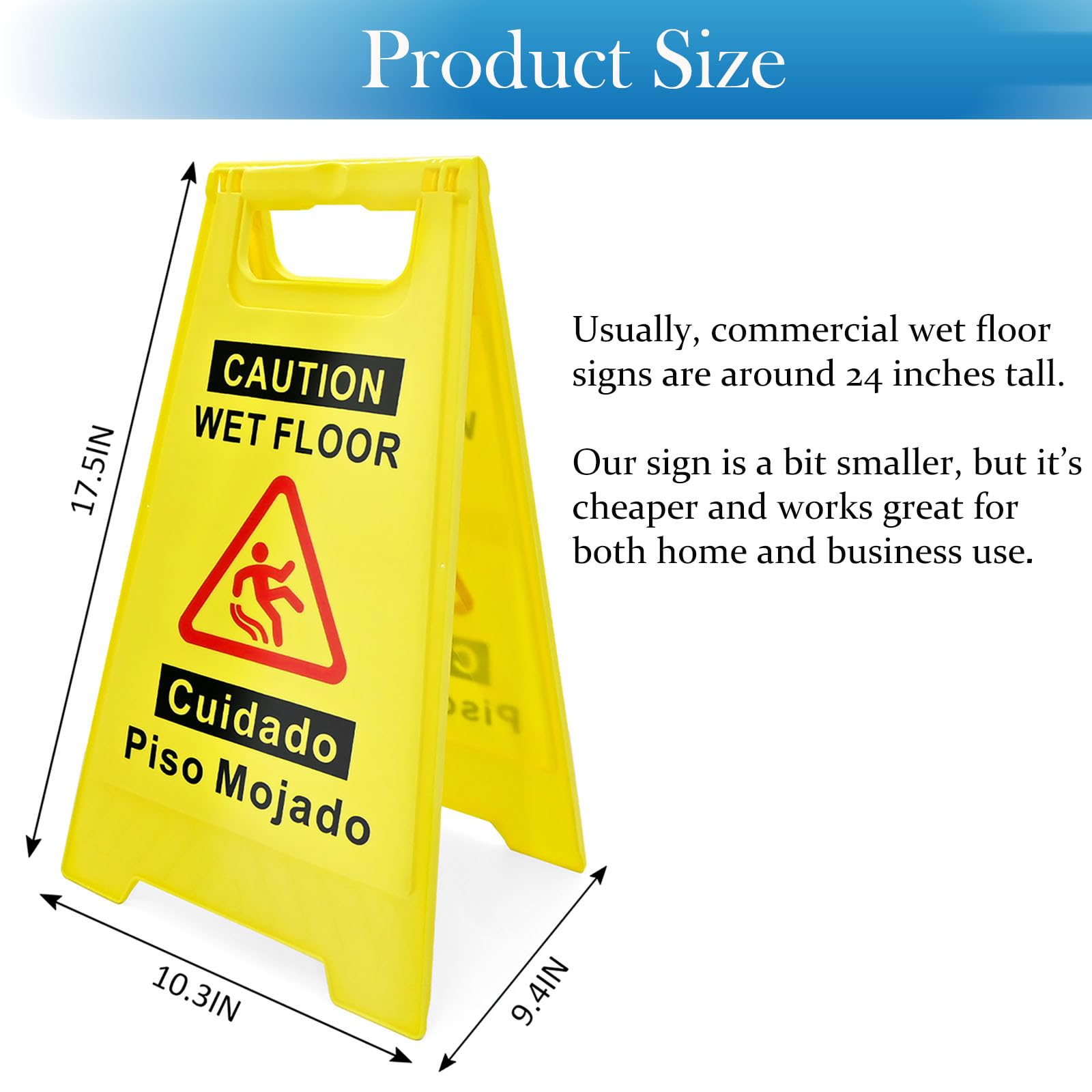 2 Pack Caution Wet Floor Sign (2 Count)