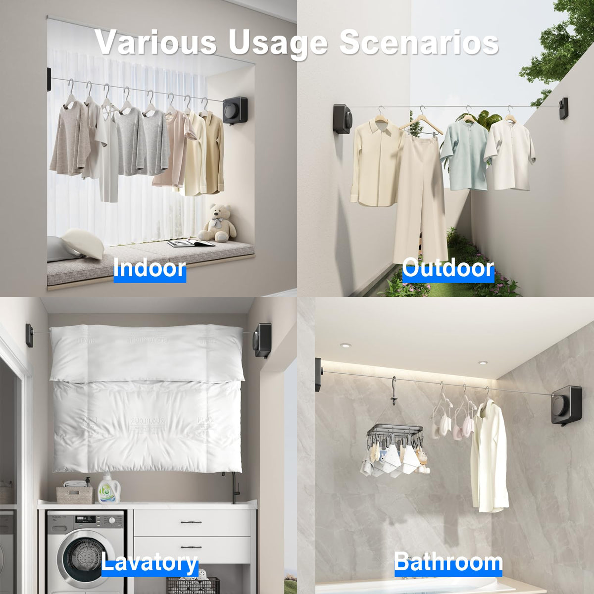 Retractable Clothesline Indoor