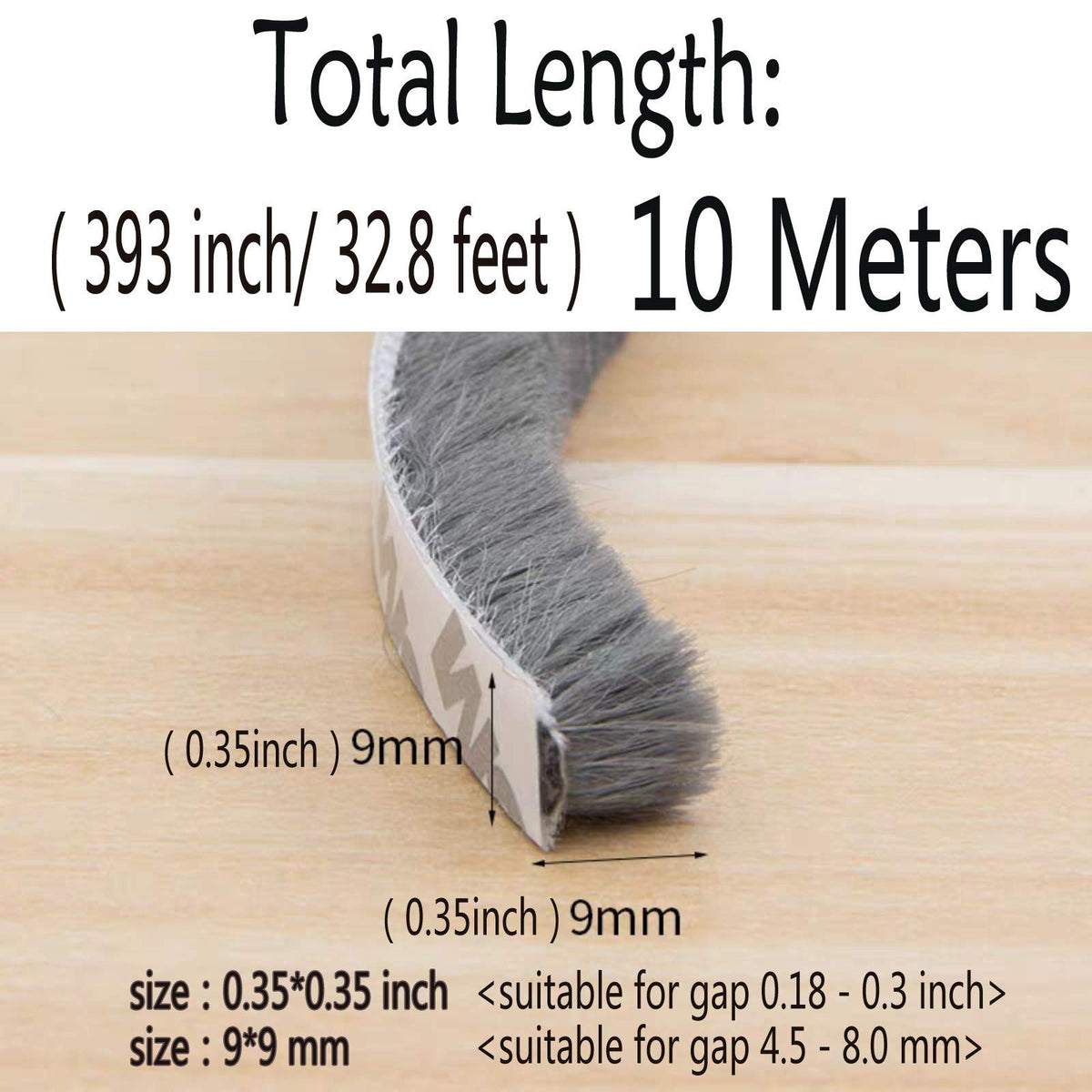 Weather Stripping Brush for Sliding Windows (33 Foot)