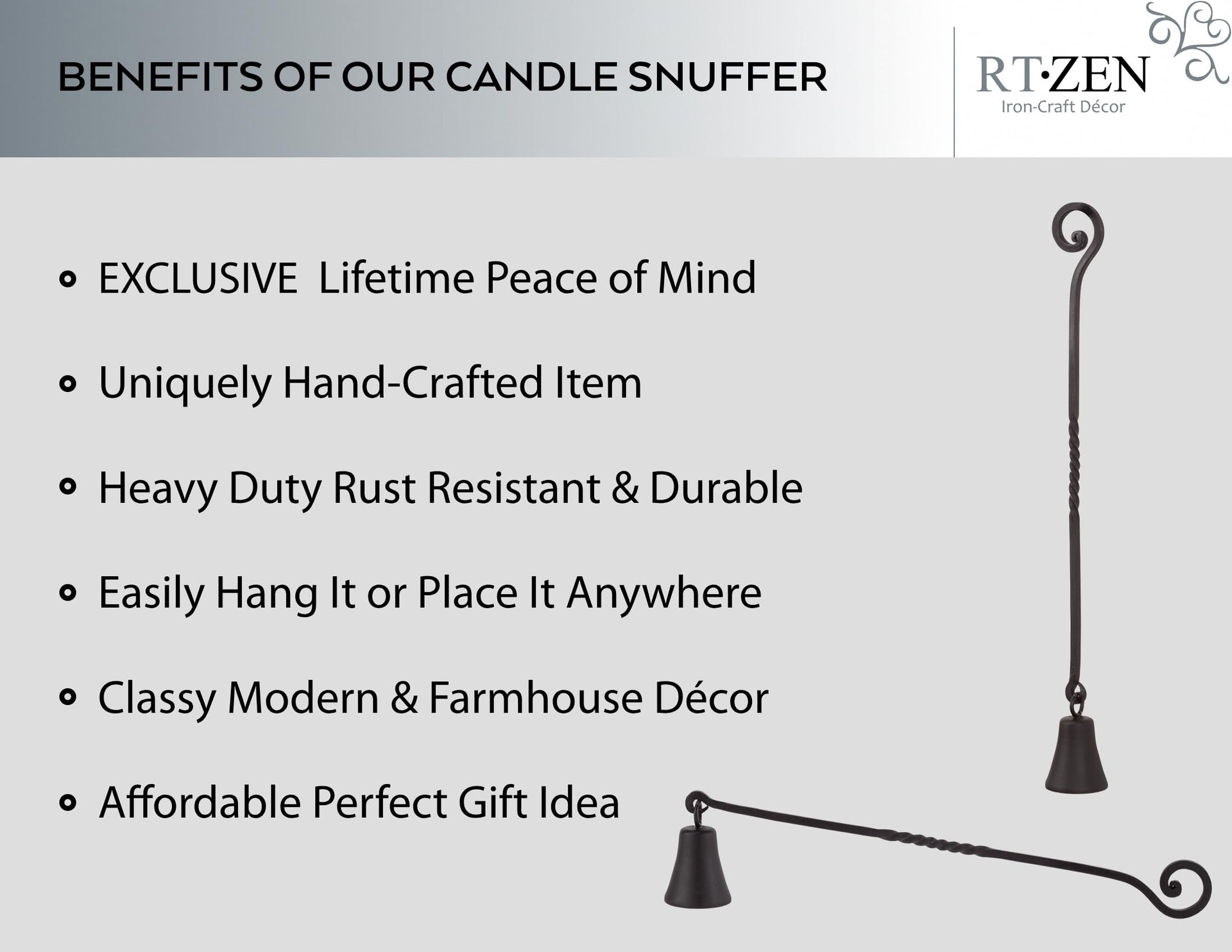 Antique Bell Candle Snuffer