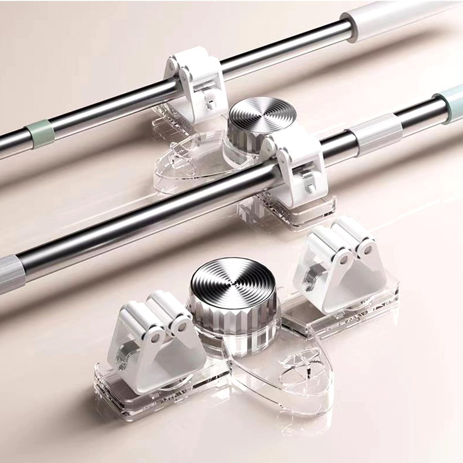 6PCS Broom Holder Mop Hanger Wall Mount (6 Count)