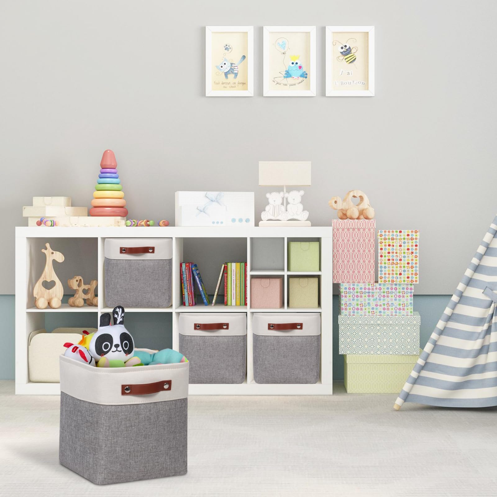 Fabric Cube Storage Bins (4 Count)