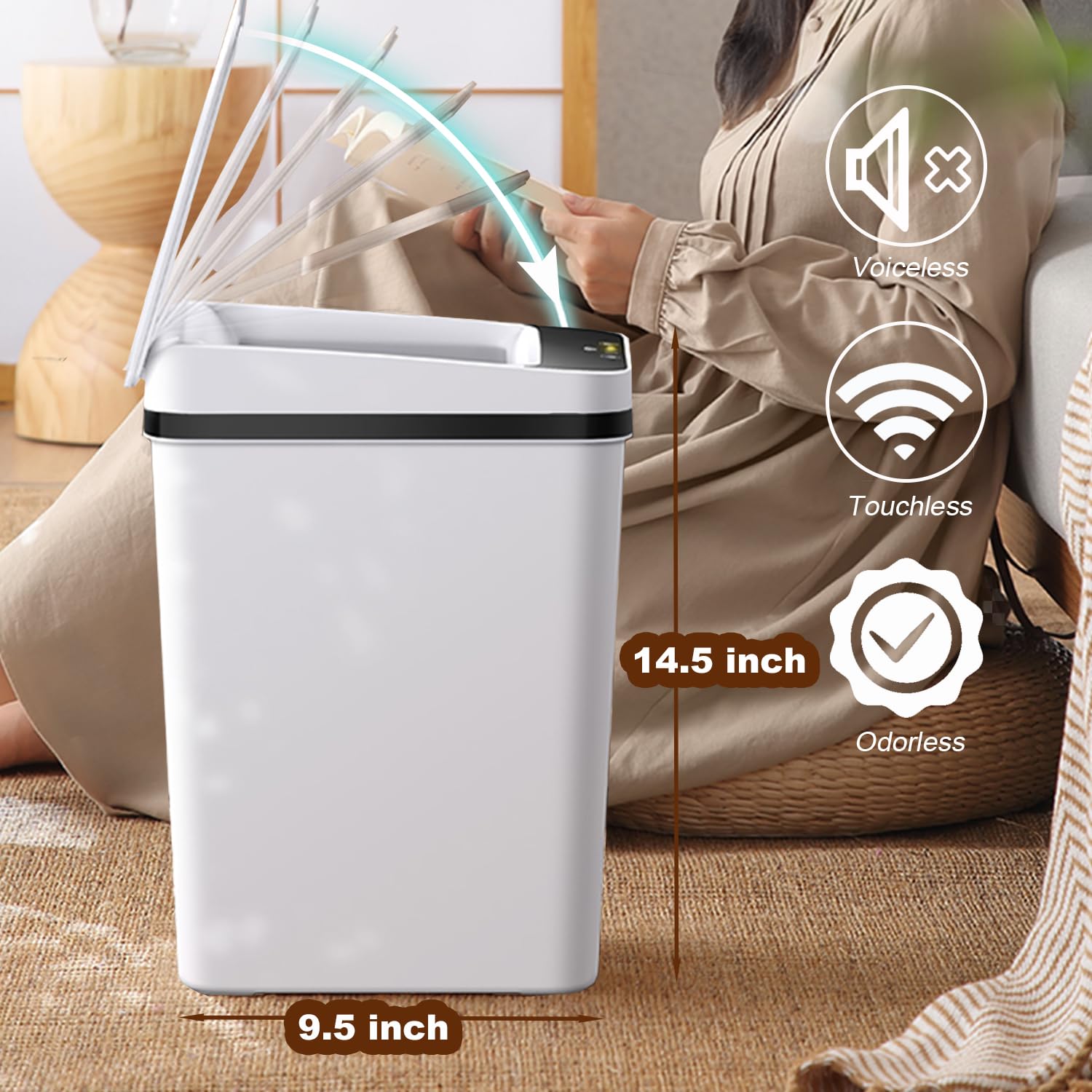 Trash Can Automatic Touchless