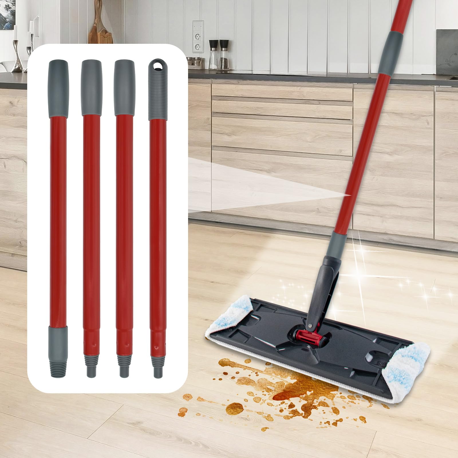 Mop Handle for Ocedar (4 Count)