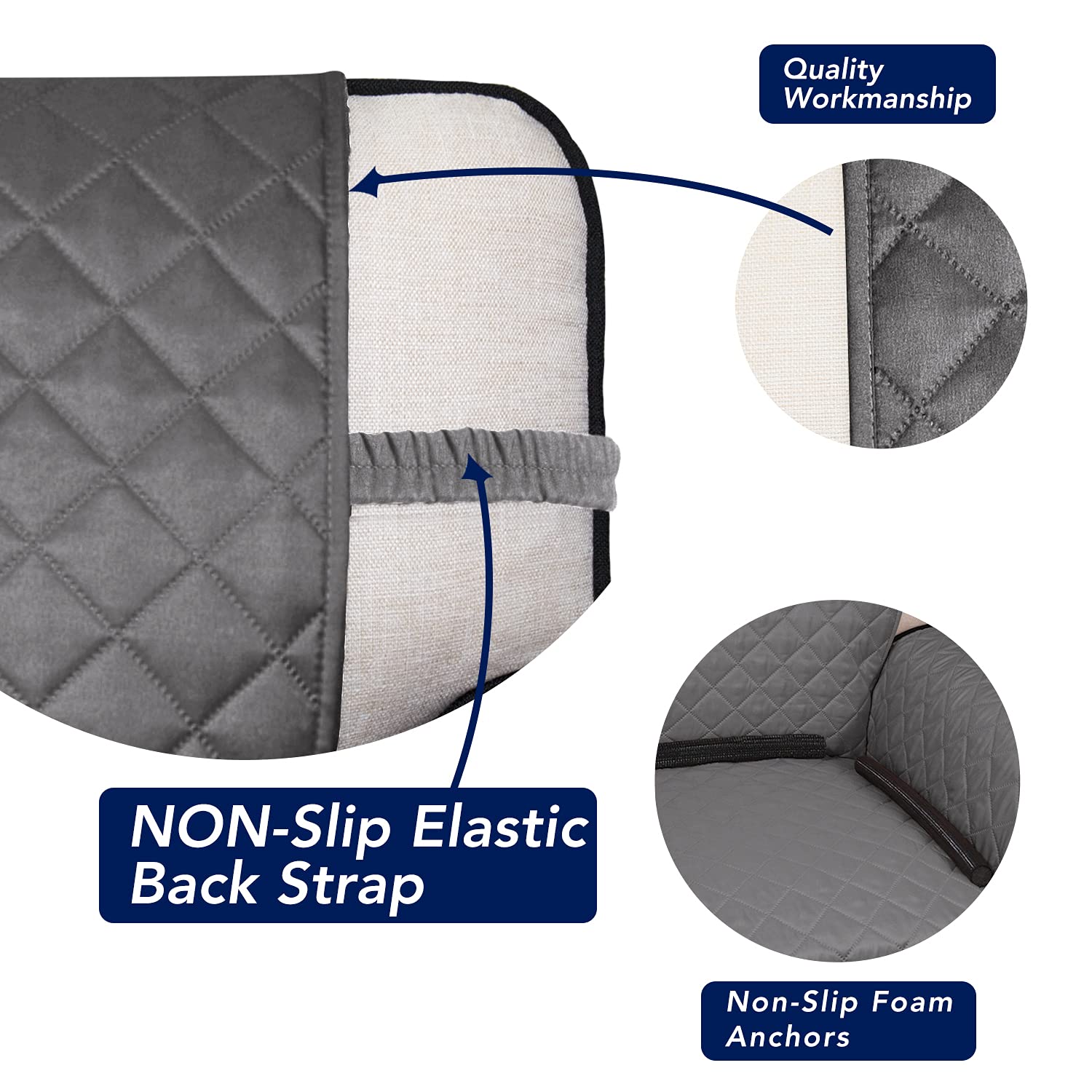 Reversible Quilted Sofa Cover Dog Couch Covers for Sofa