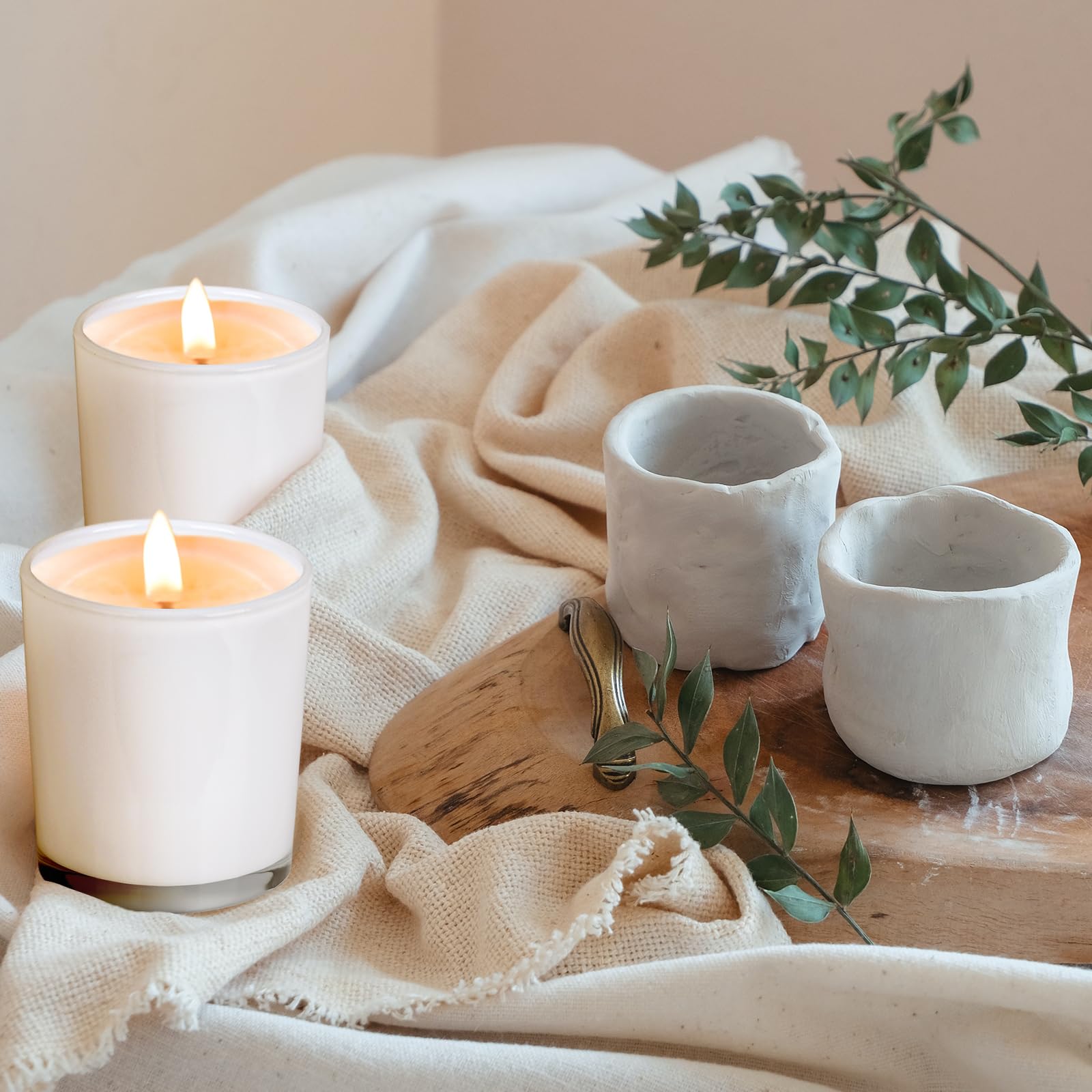Thick Candle Jars for Making Candles 12 Pcs (12 Count)