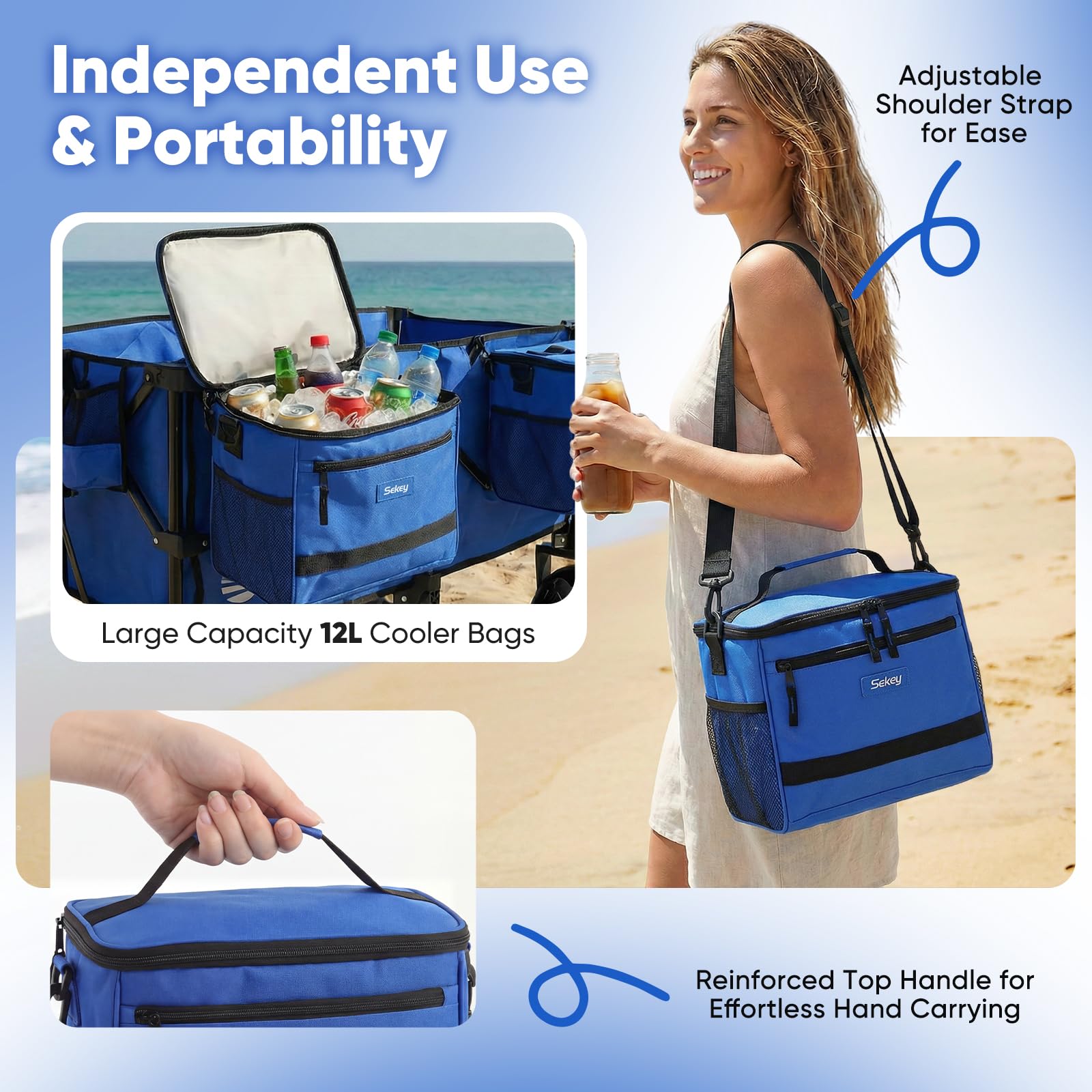 Heavy Duty Beach Wagon with 9" Big Sand