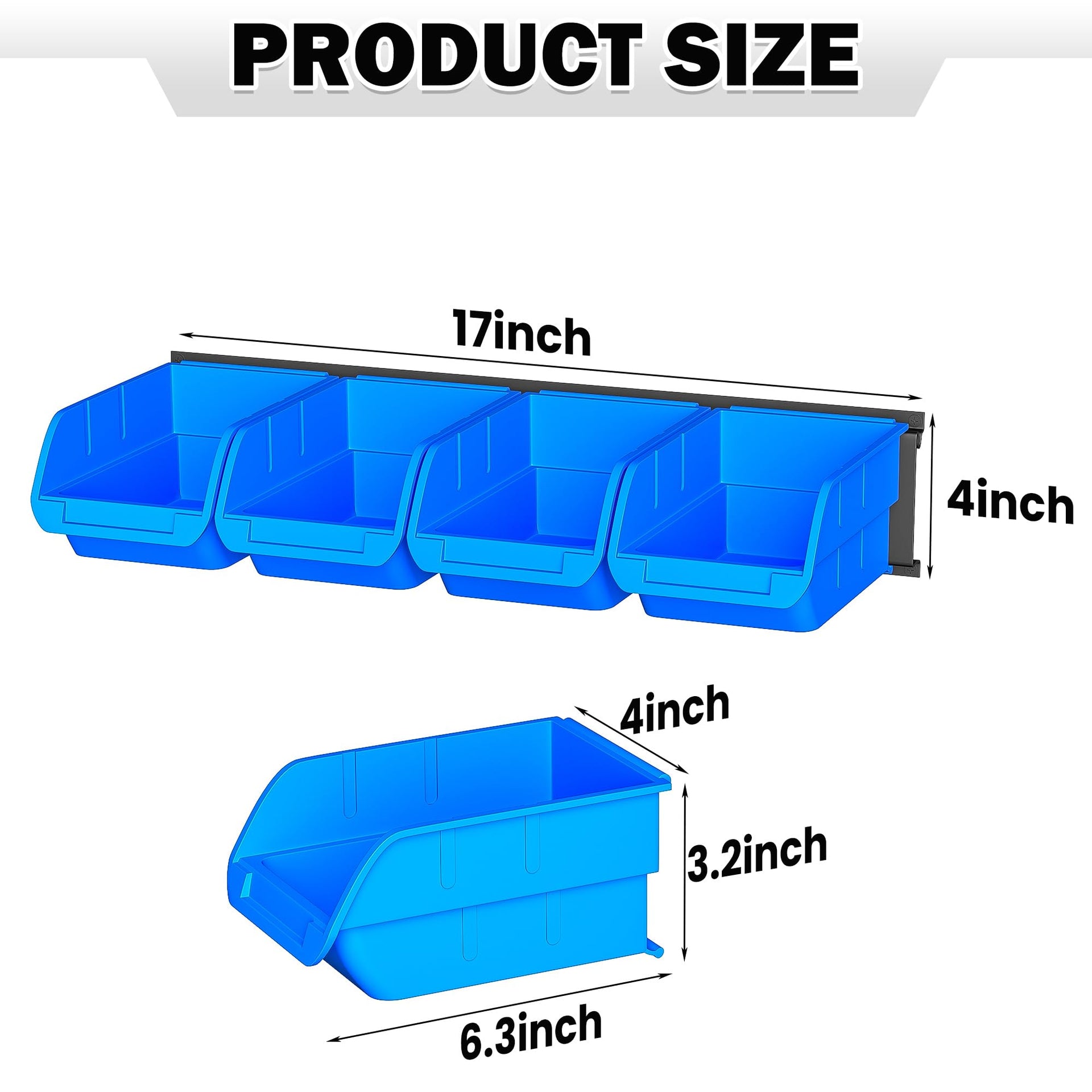 Wall Mounted Storage Bins