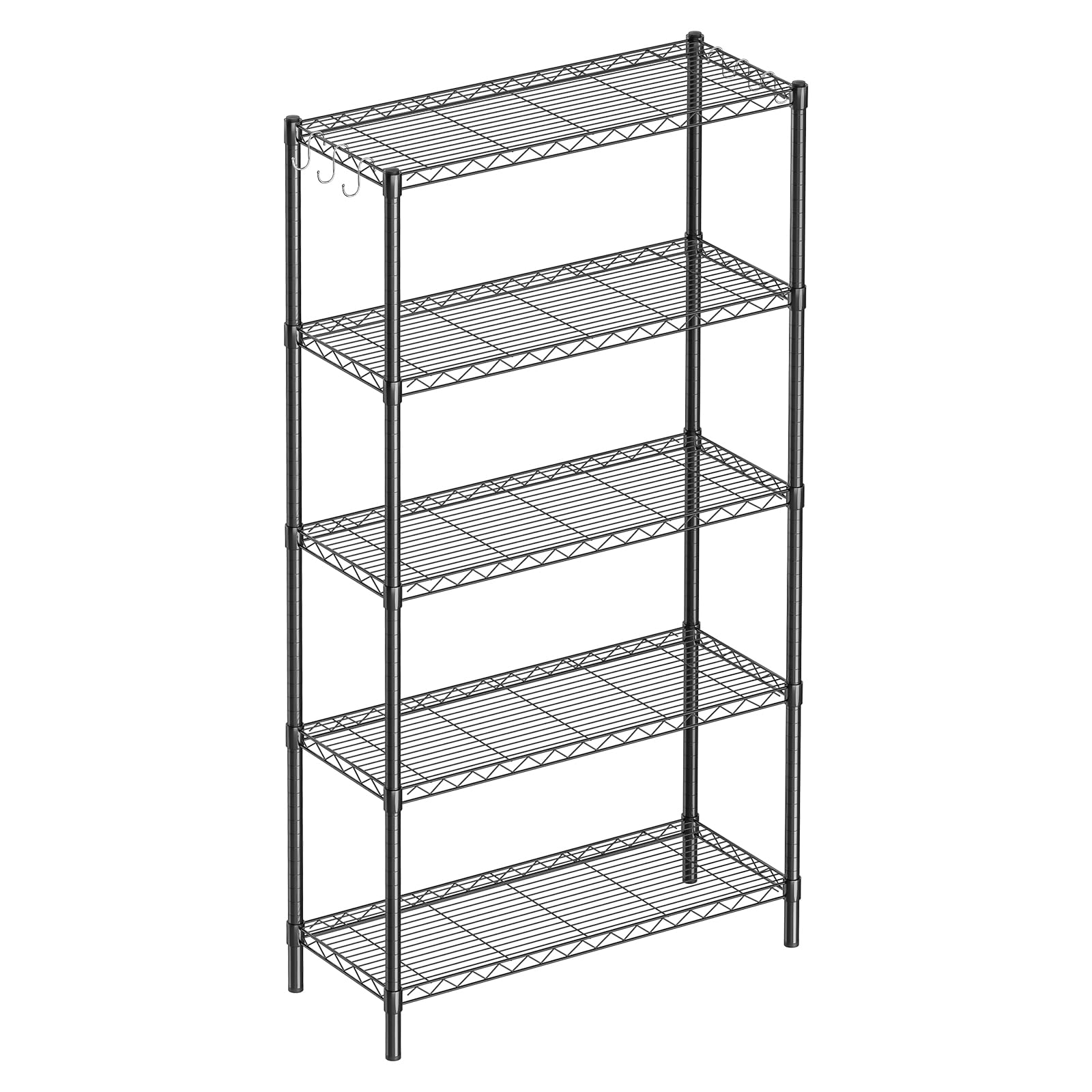 5 Shelf Adjustable Metal Wire Shelving
