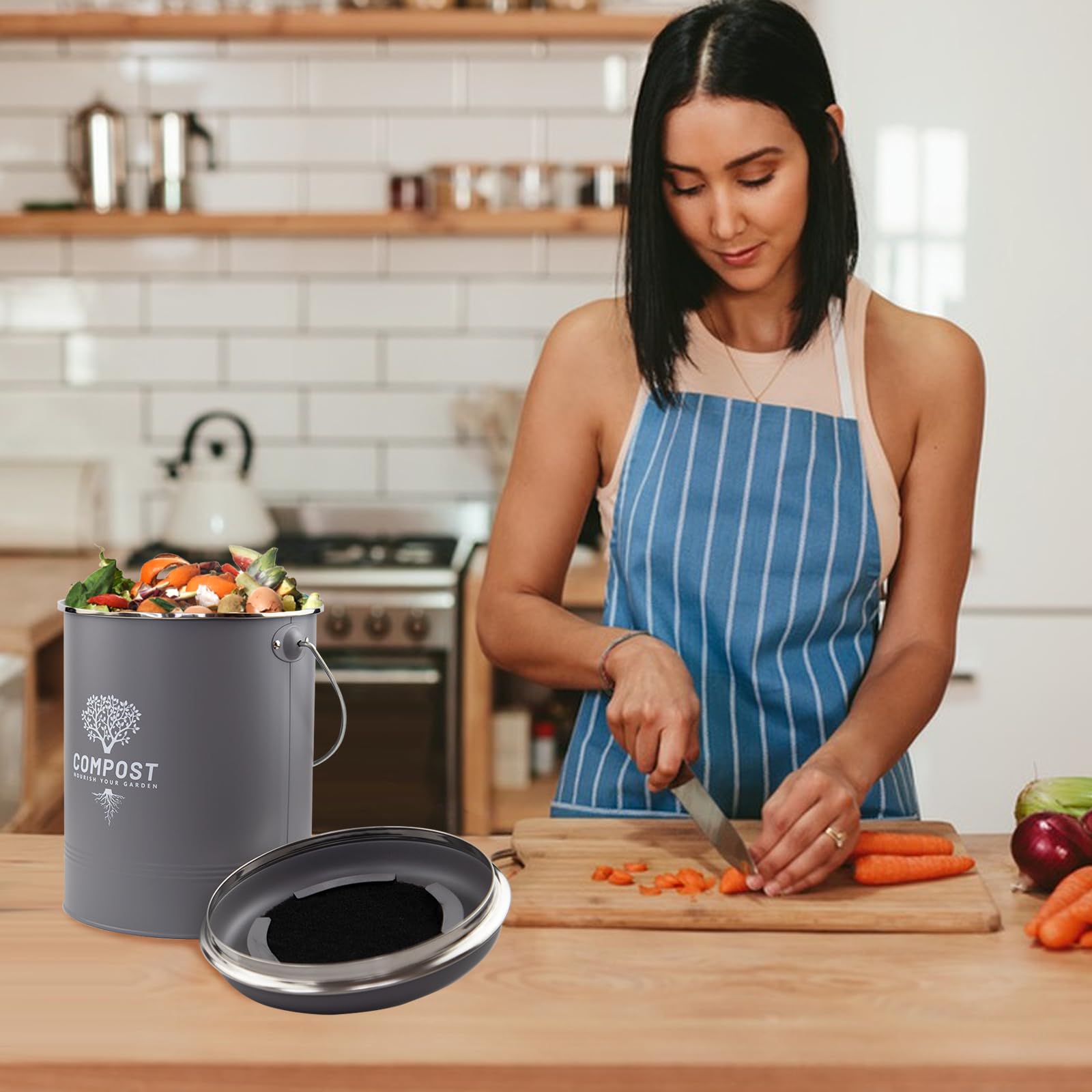 Kitchen Countertop Compost Bin