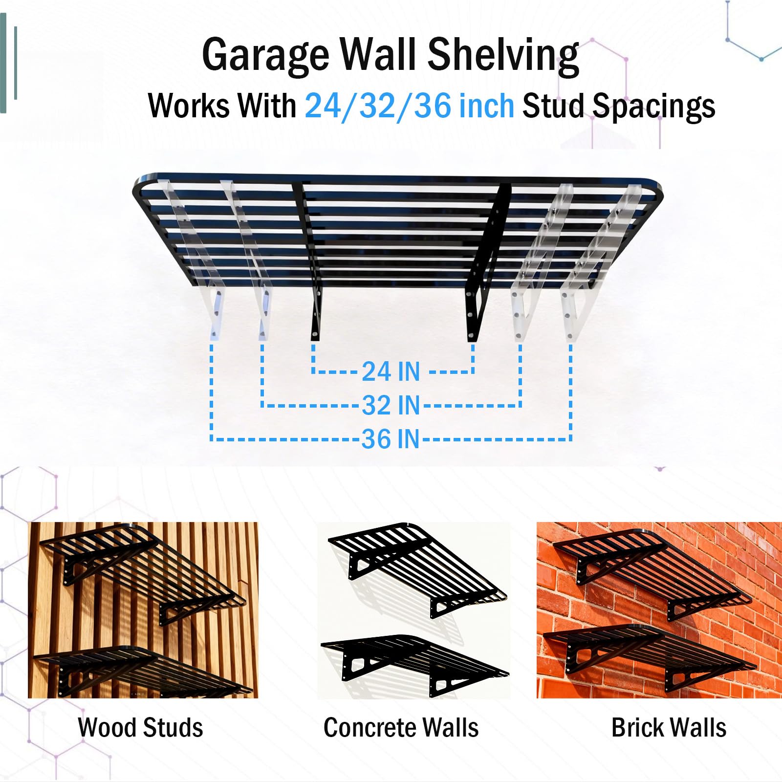 Garage Wall Shelving 2 (4 Count)