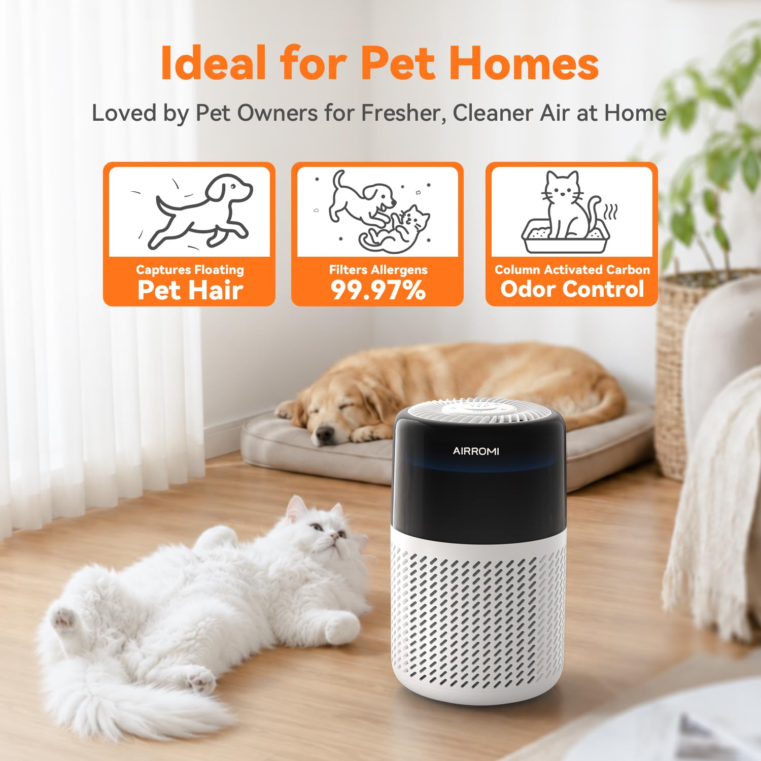 HEPA Air Purifier for Bedroom&Home