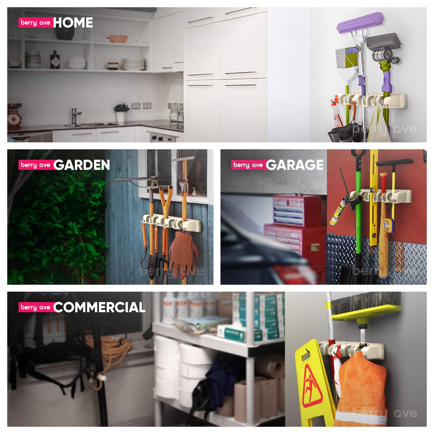 Broom Holder Wall Mount