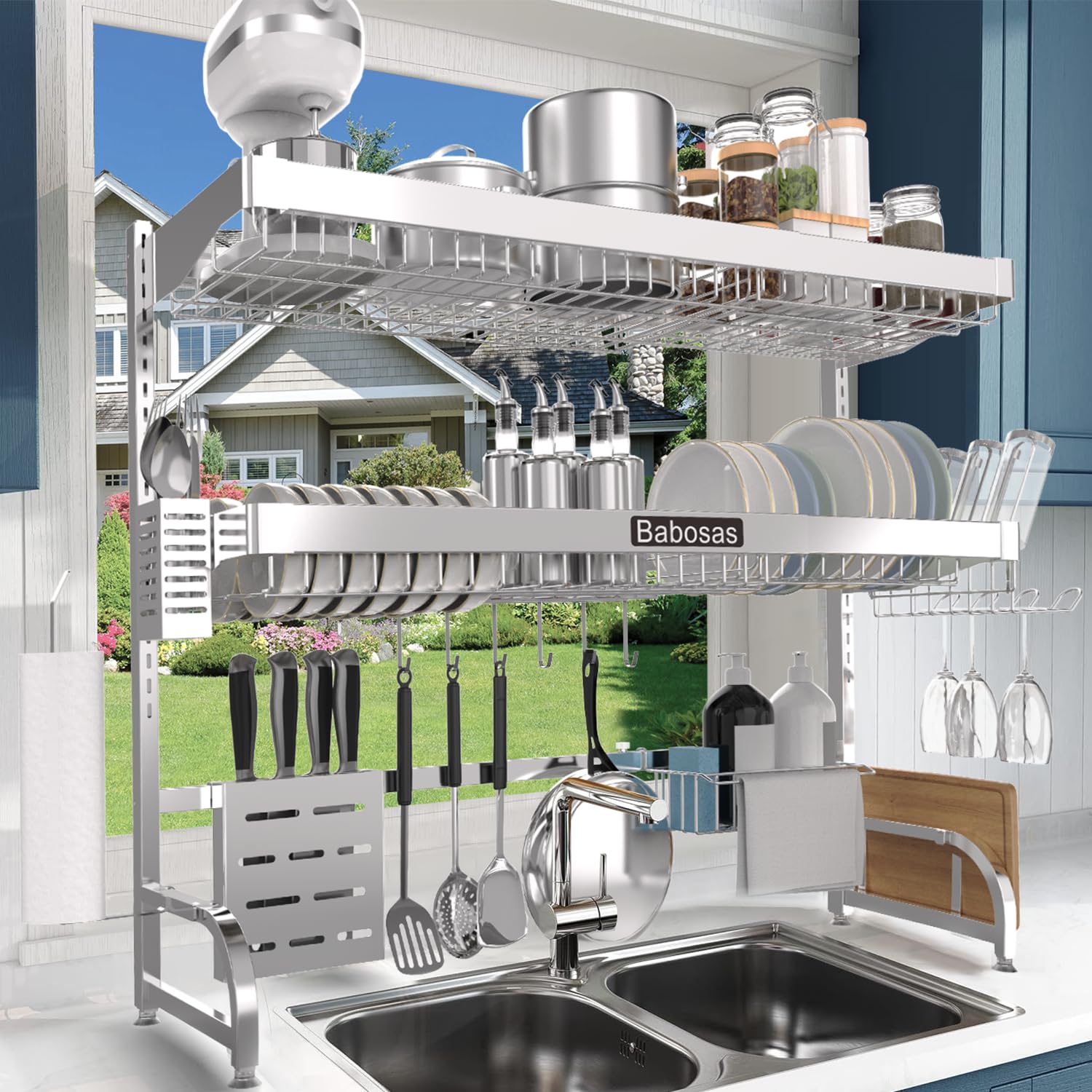 Over The Sink Dish Drying Rack