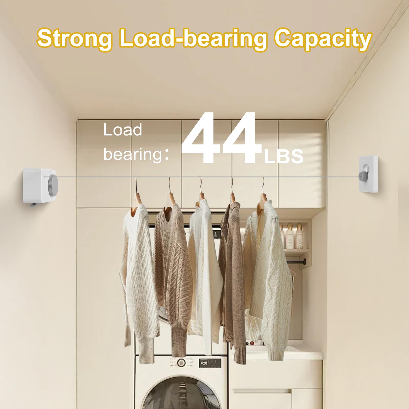 Retractable Clothesline Indoor (13.8 Foot)