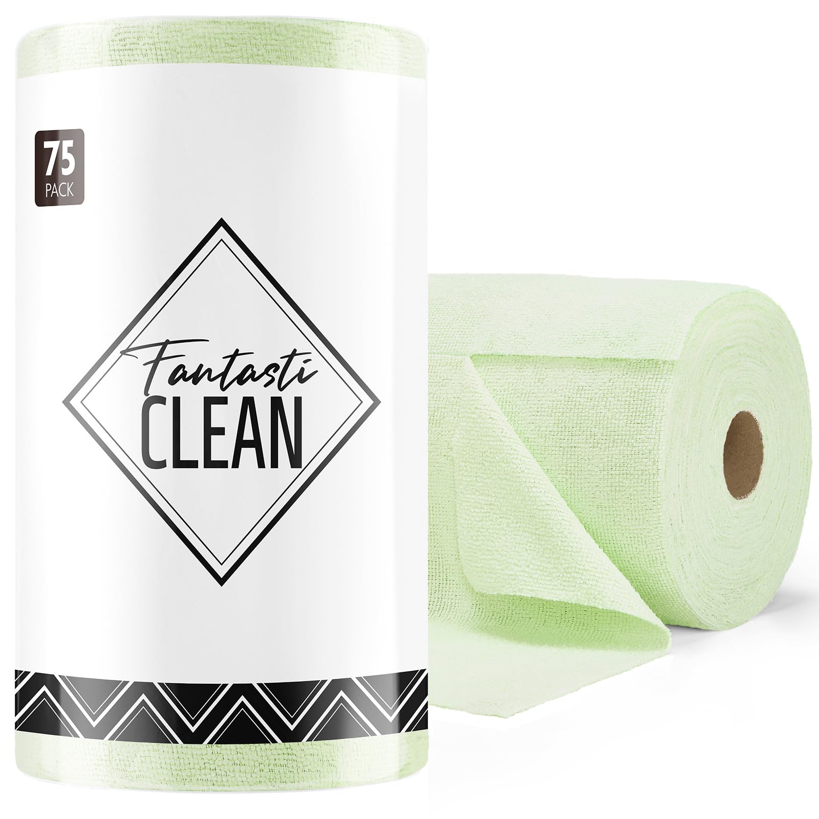 Microfiber Cleaning Cloth Roll (75 Count)