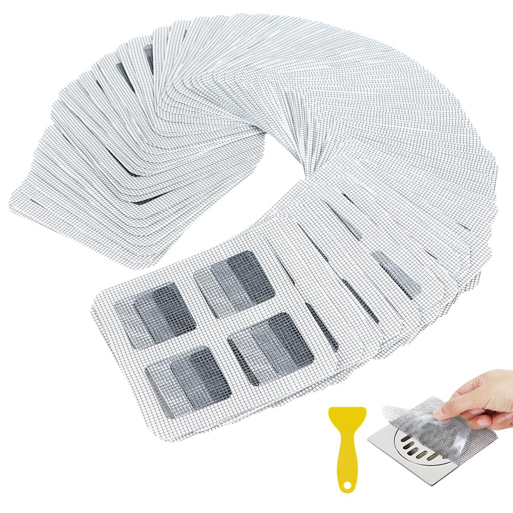 80PCS 4"x4" Disposable Hair Drain Stickers (80 Count)