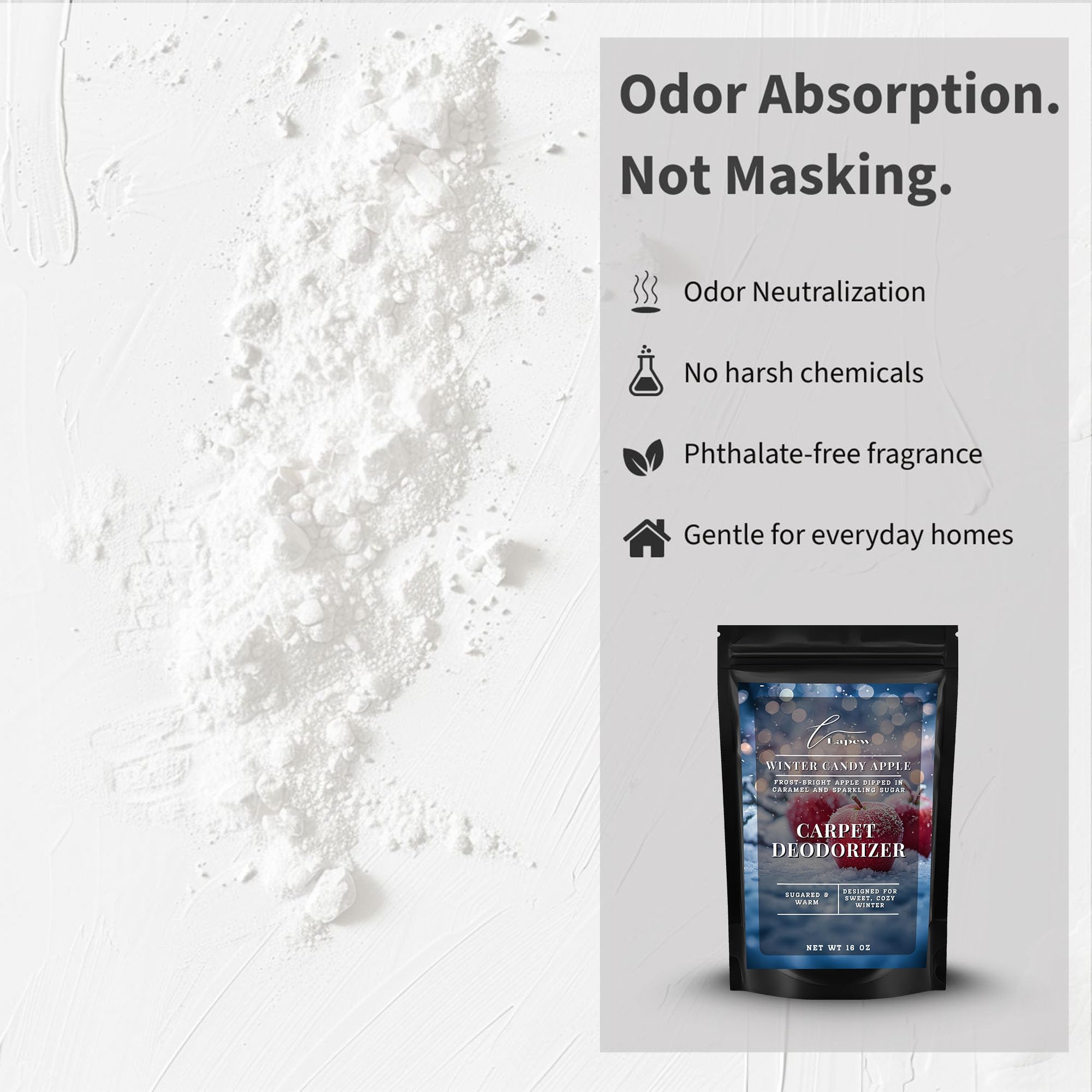 Winter Candy Apple Carpet Deodorizer Powder (16 Ounce)