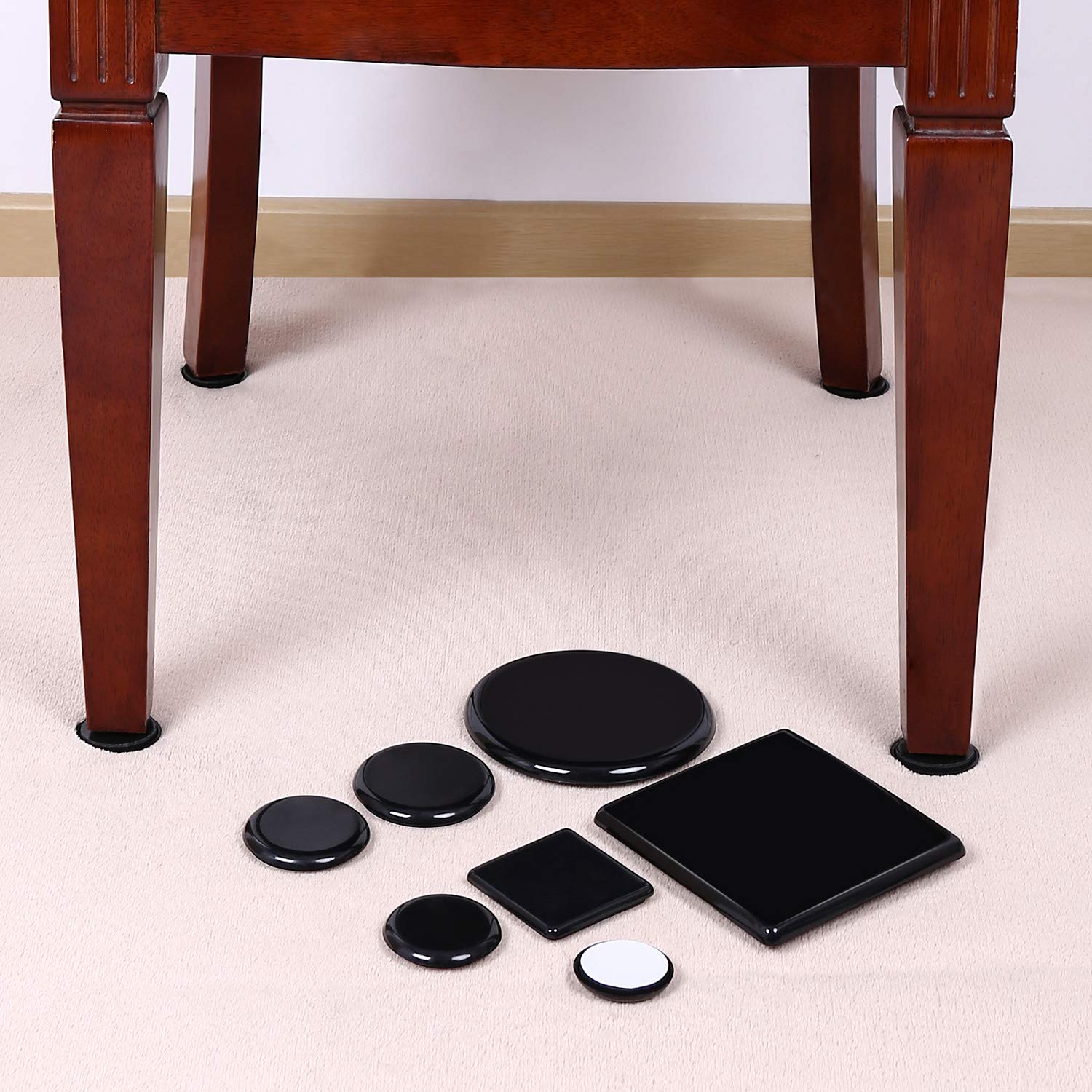 Furniture Sliders for Carpet (8 Count)