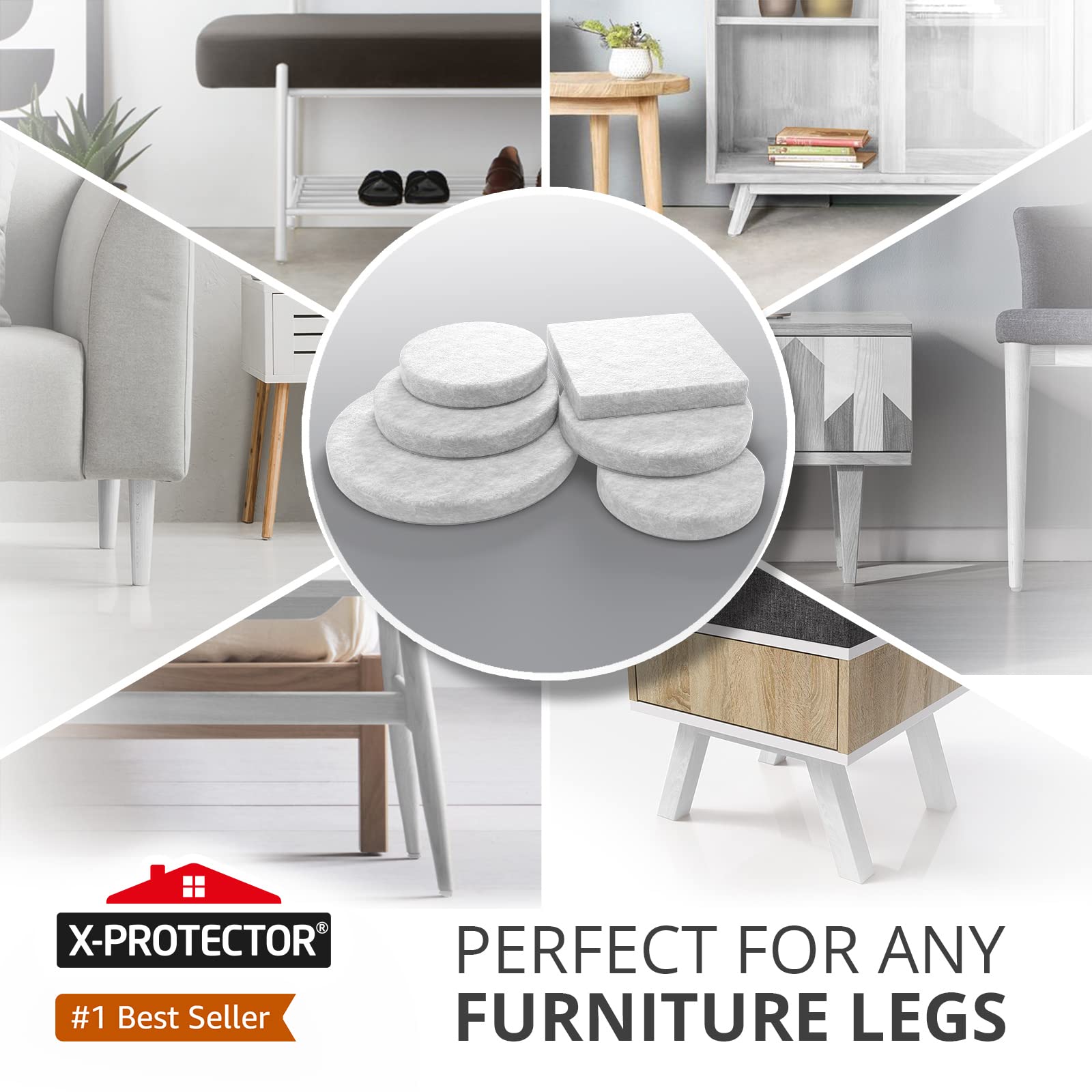 Felt Furniture Pads X (133 Count)