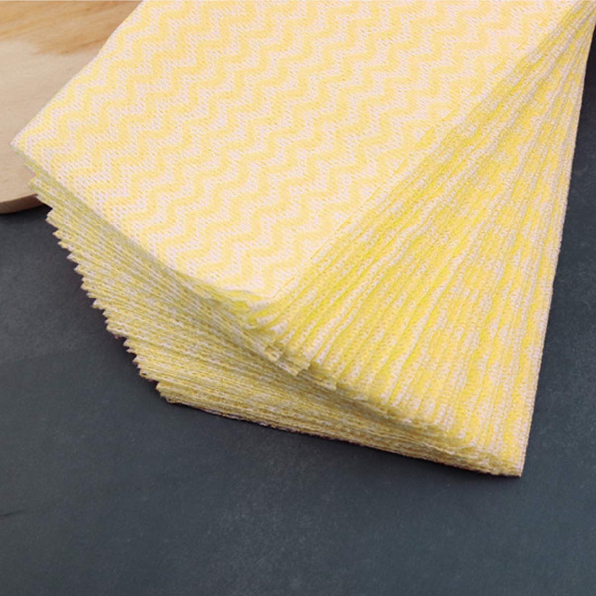 80 Pack Disposable Dish Cloths Heavy Duty Reusable Cleaning Wipes Dish Rags For Kitchen (80 Count)