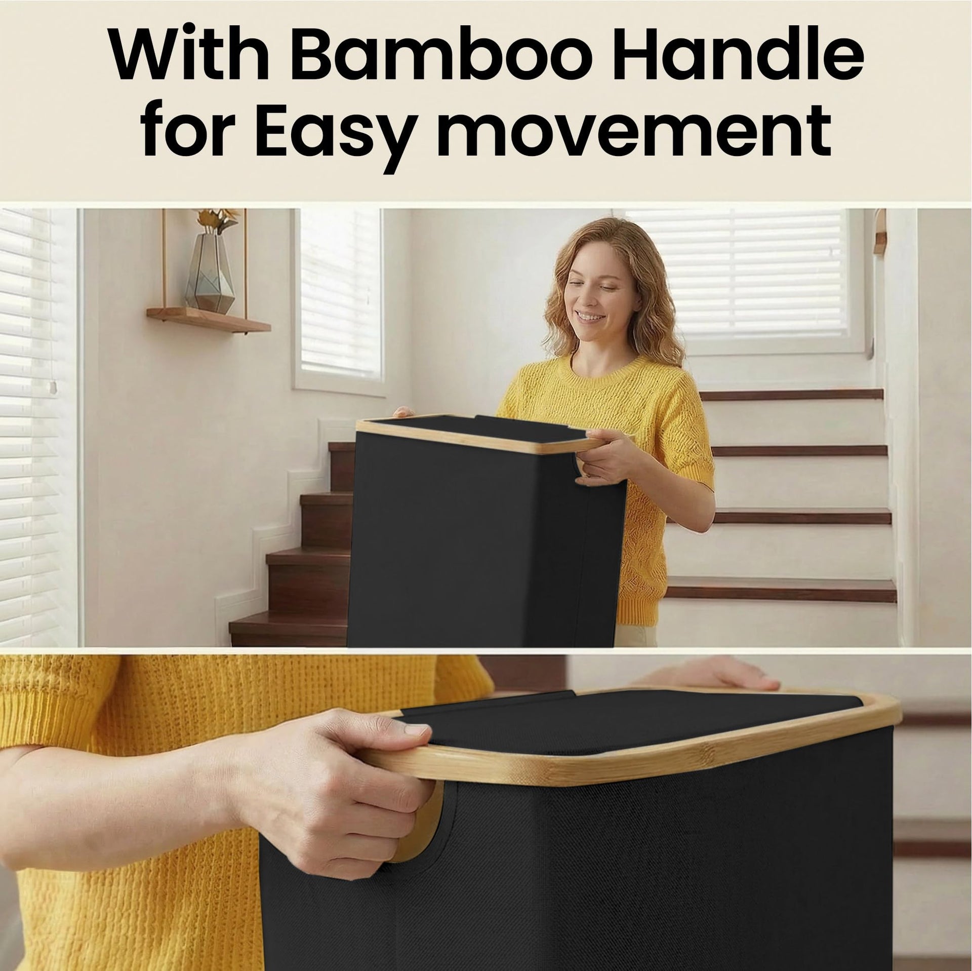 Slim Laundry Basket with Lid