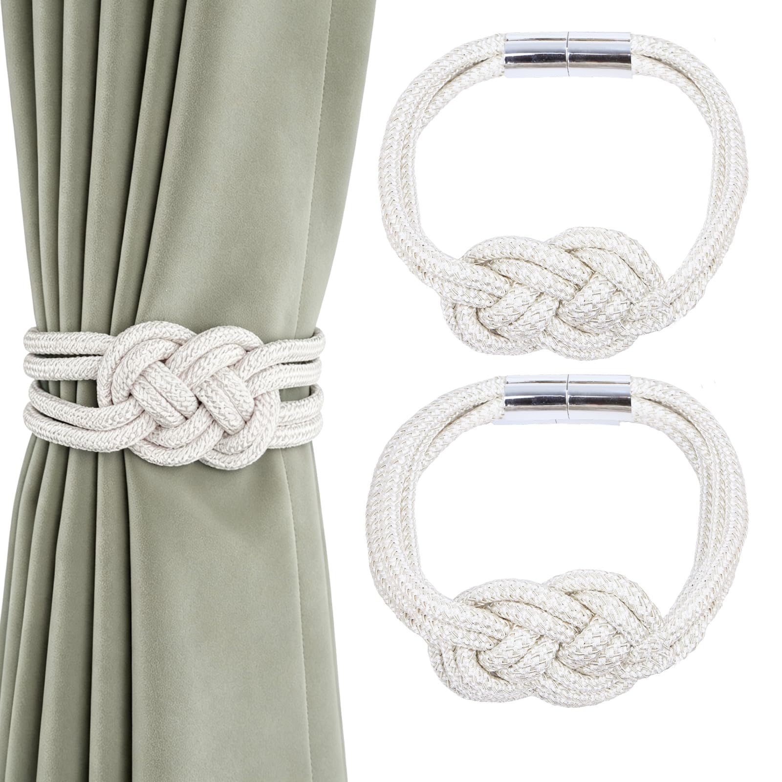 2 Pack Magnetic Curtain Tiebacks (2 Count)