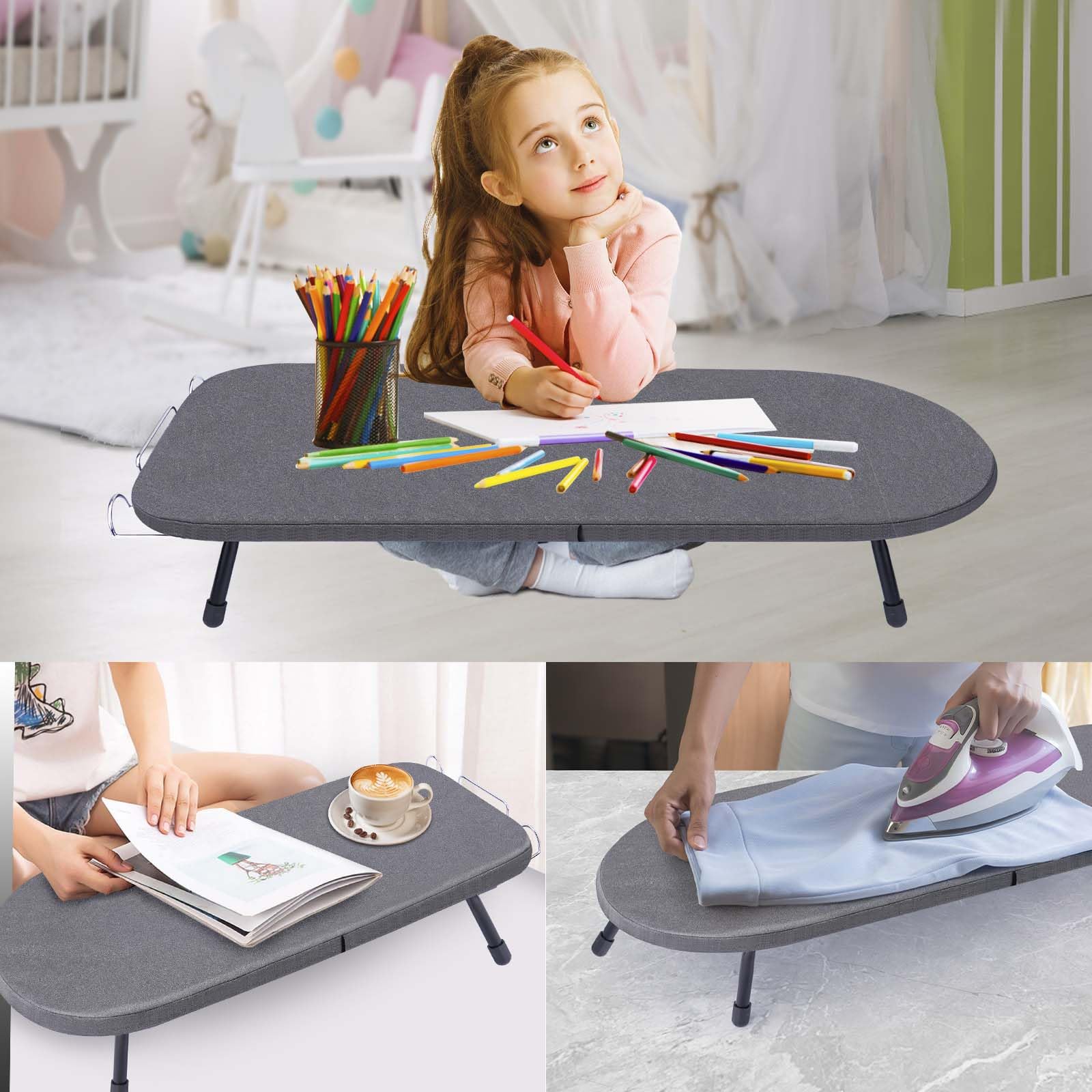 Tabletop Ironing Board with Iron Rest