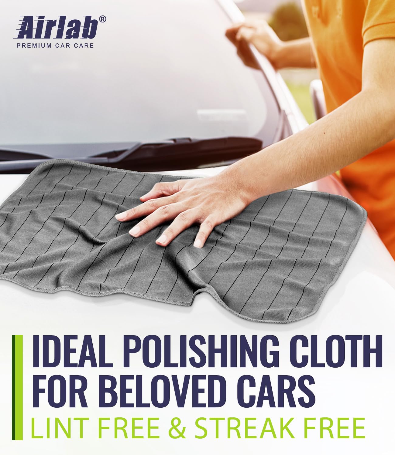 Microfiber Towels Cars Wash Drying Cleaning Cloth (4 Count)