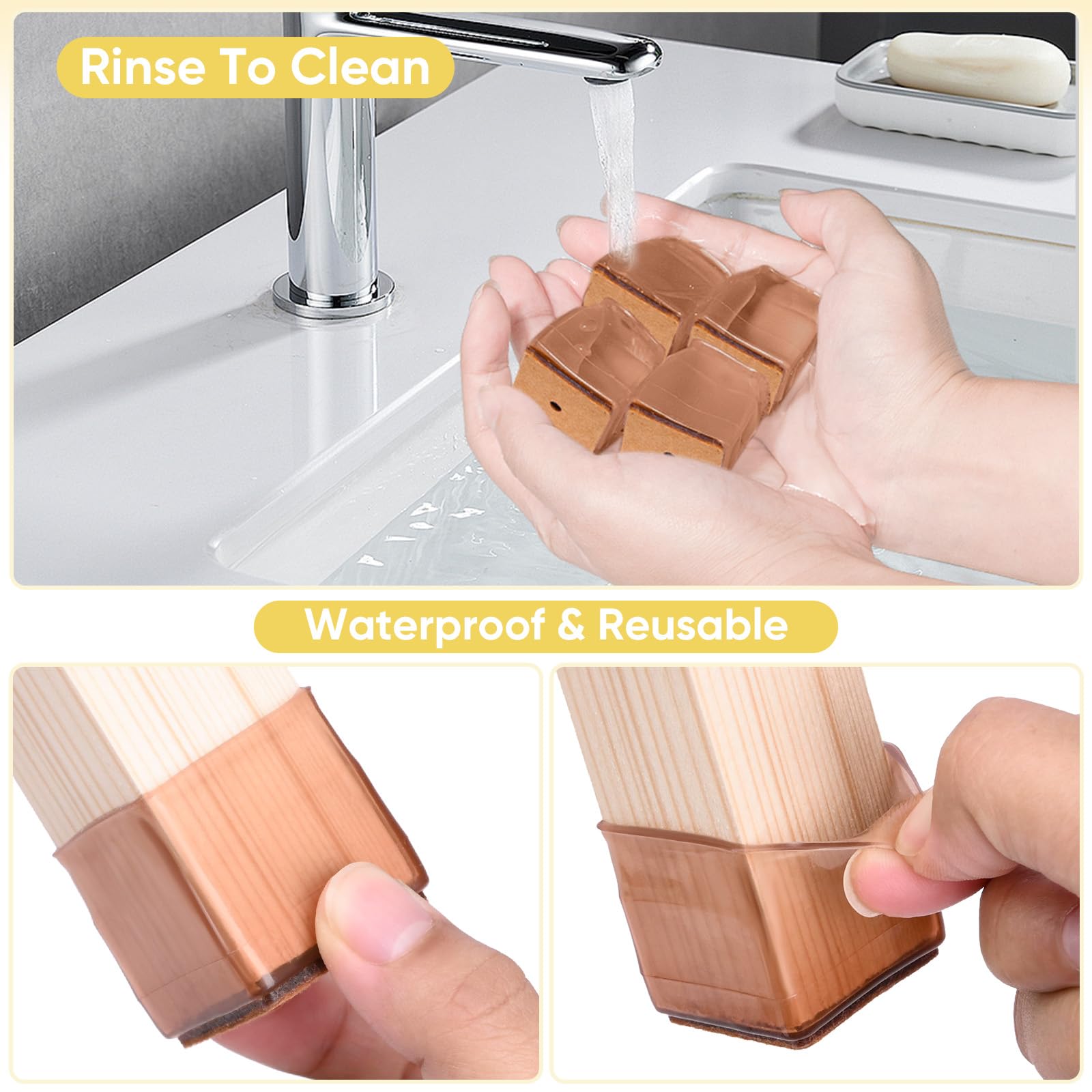 Silicone Chair Leg Floor Protectors