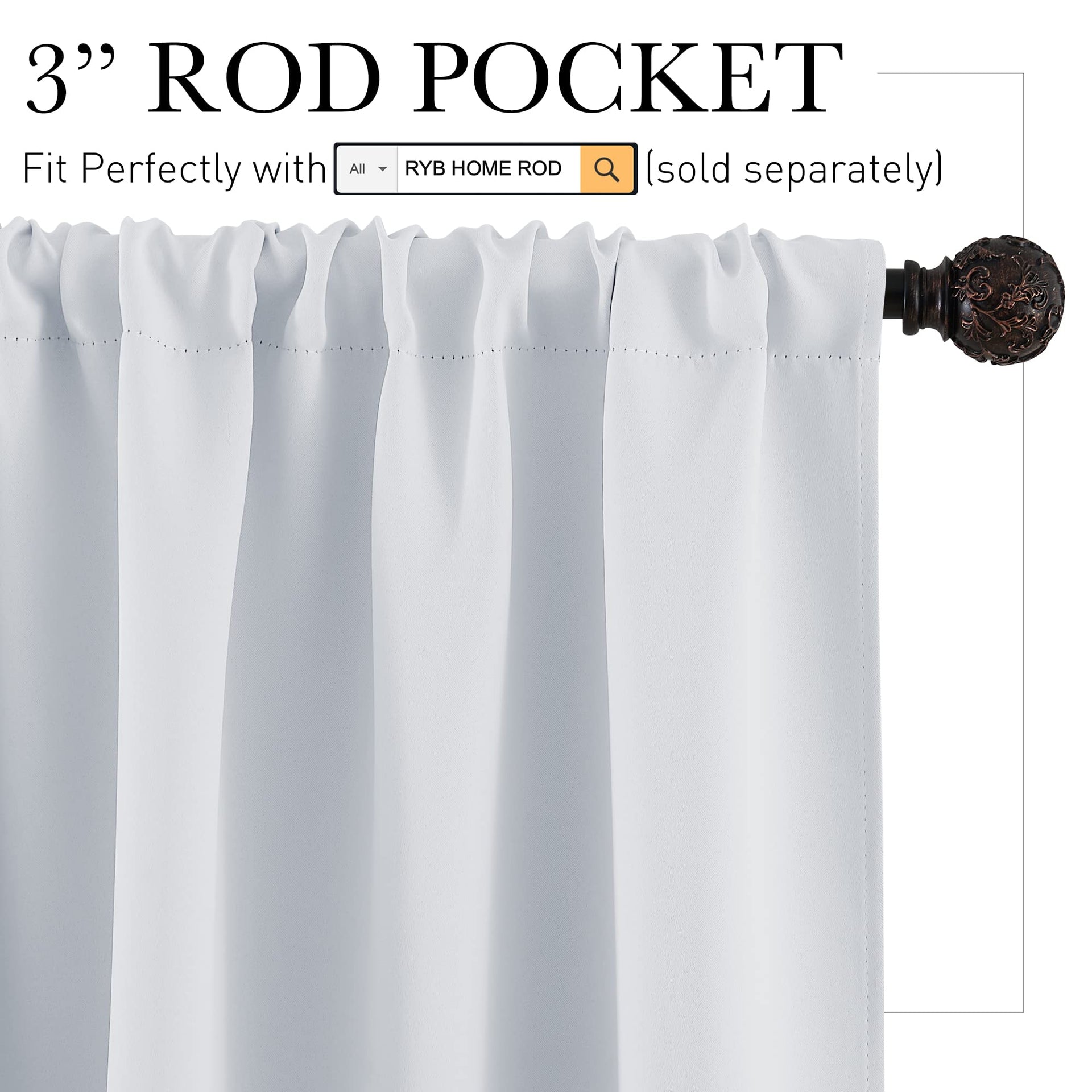Half Curtain Tiers 36 inch Length