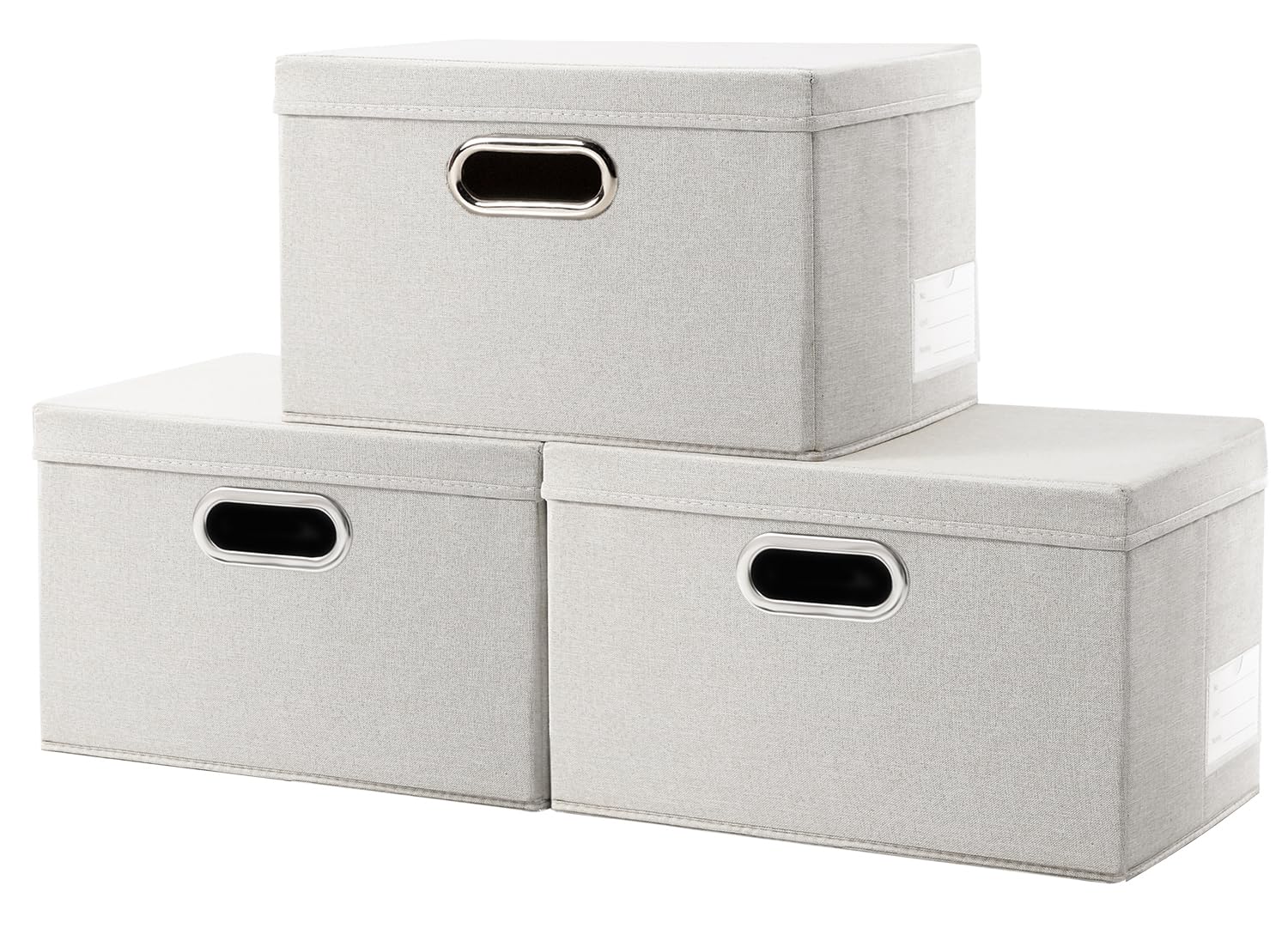 Storage Bins with Lids [3 (3 Count)