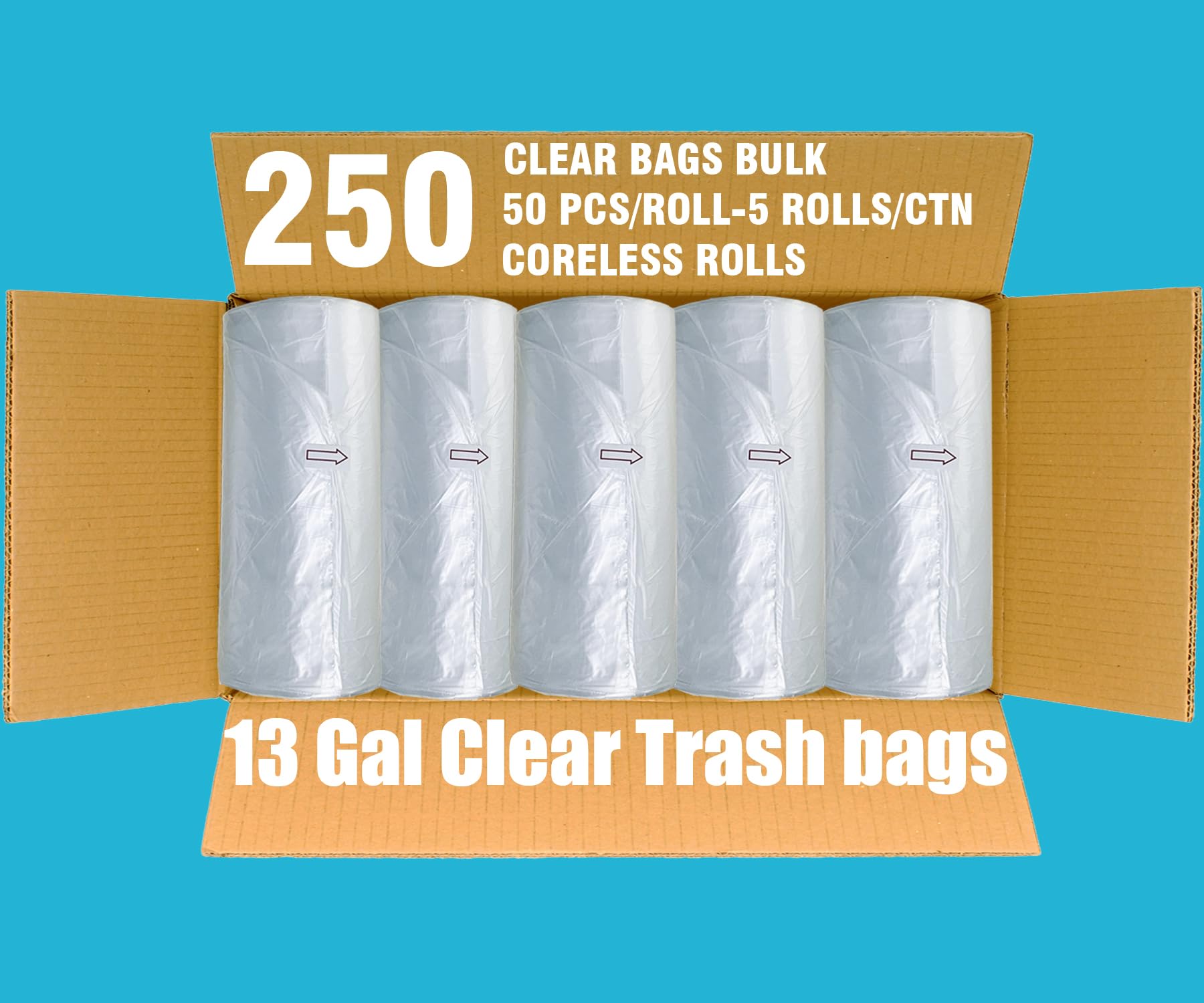 Trash Bags 13 Gallon (250 Count)