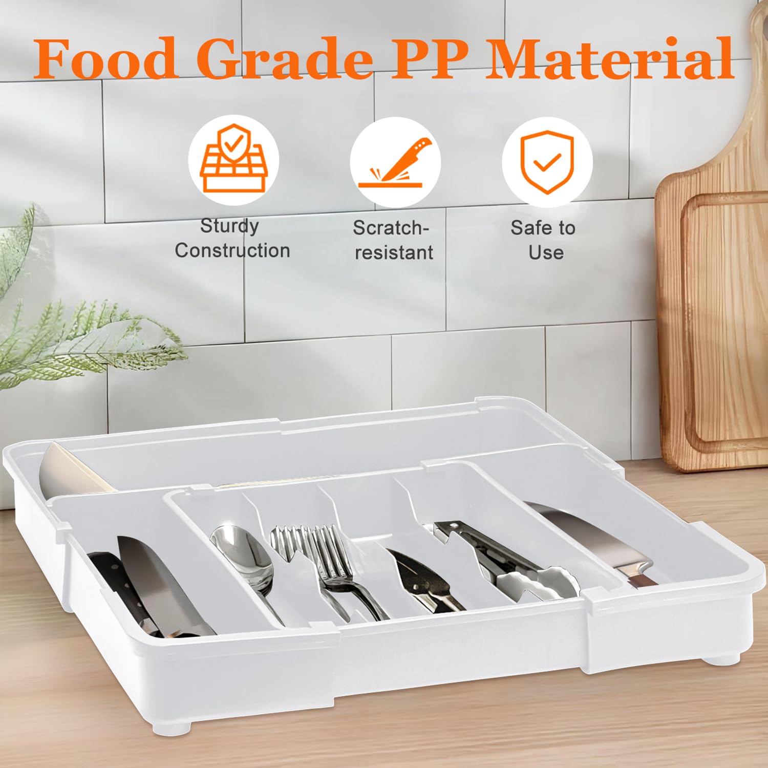 Silverware Drawer Organizer Tray