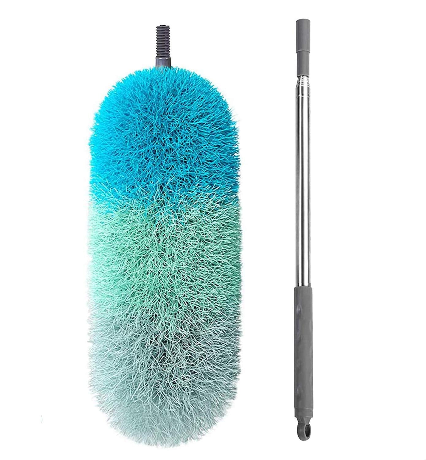 Microfiber Feather Duster with 100 inches Extension Pole