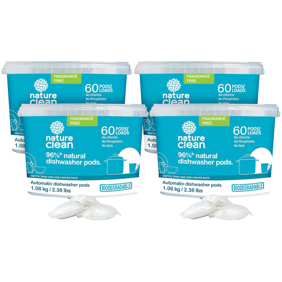 Non Toxic Dishwasher Detergent Pods (240 Count)