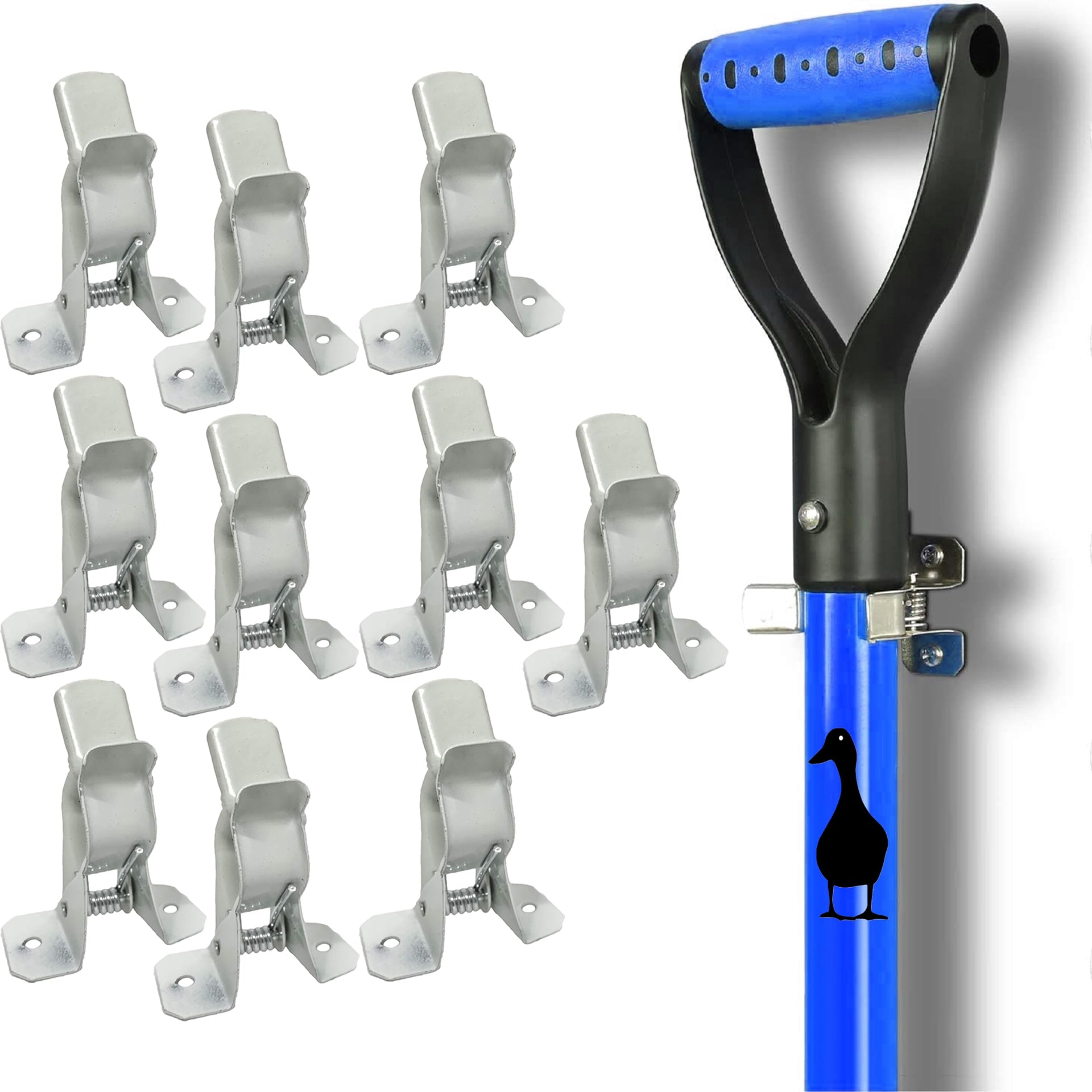 White Spring Grip Clamps