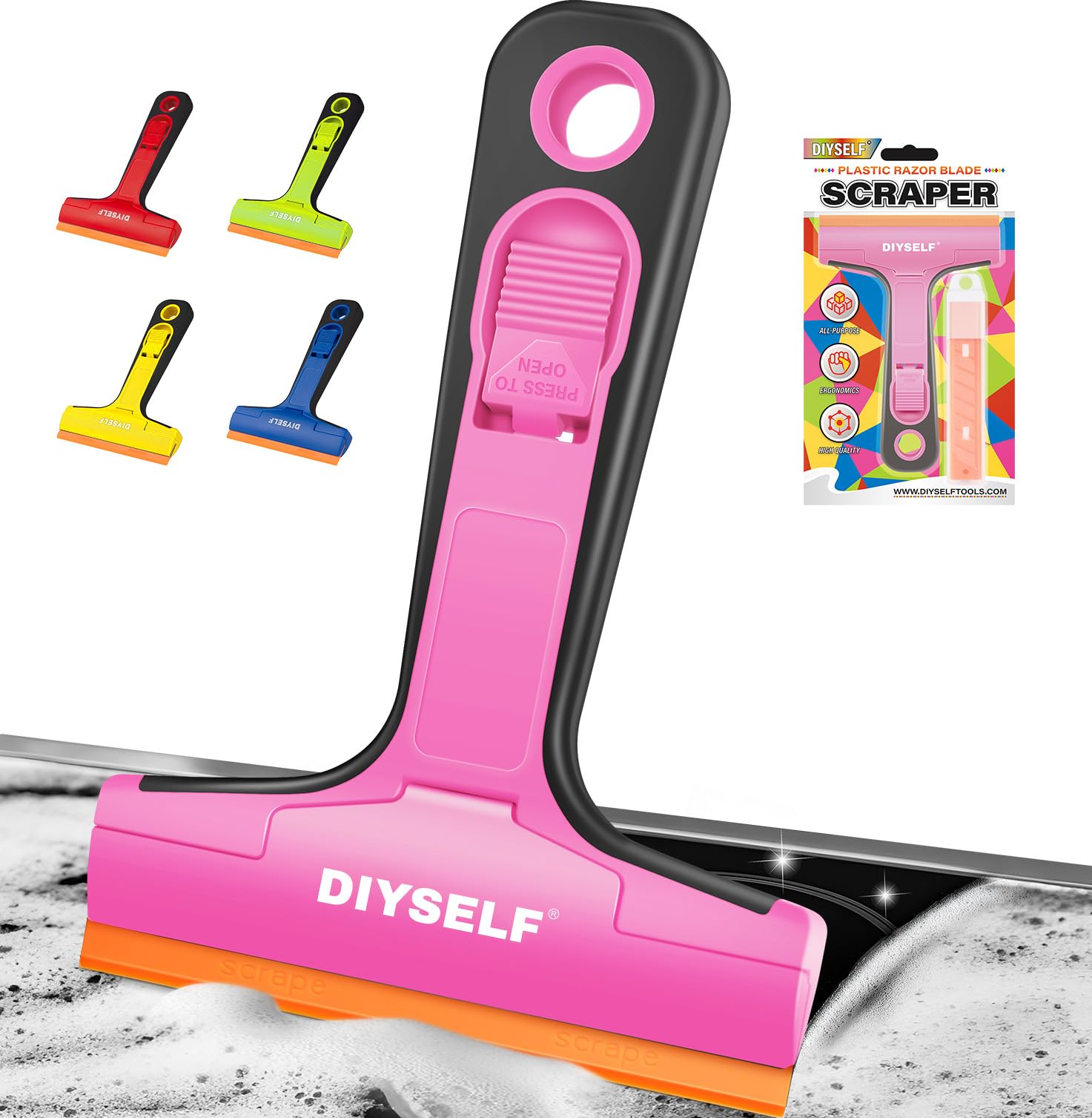Plastic Scraper Tool with 5 Pcs 4