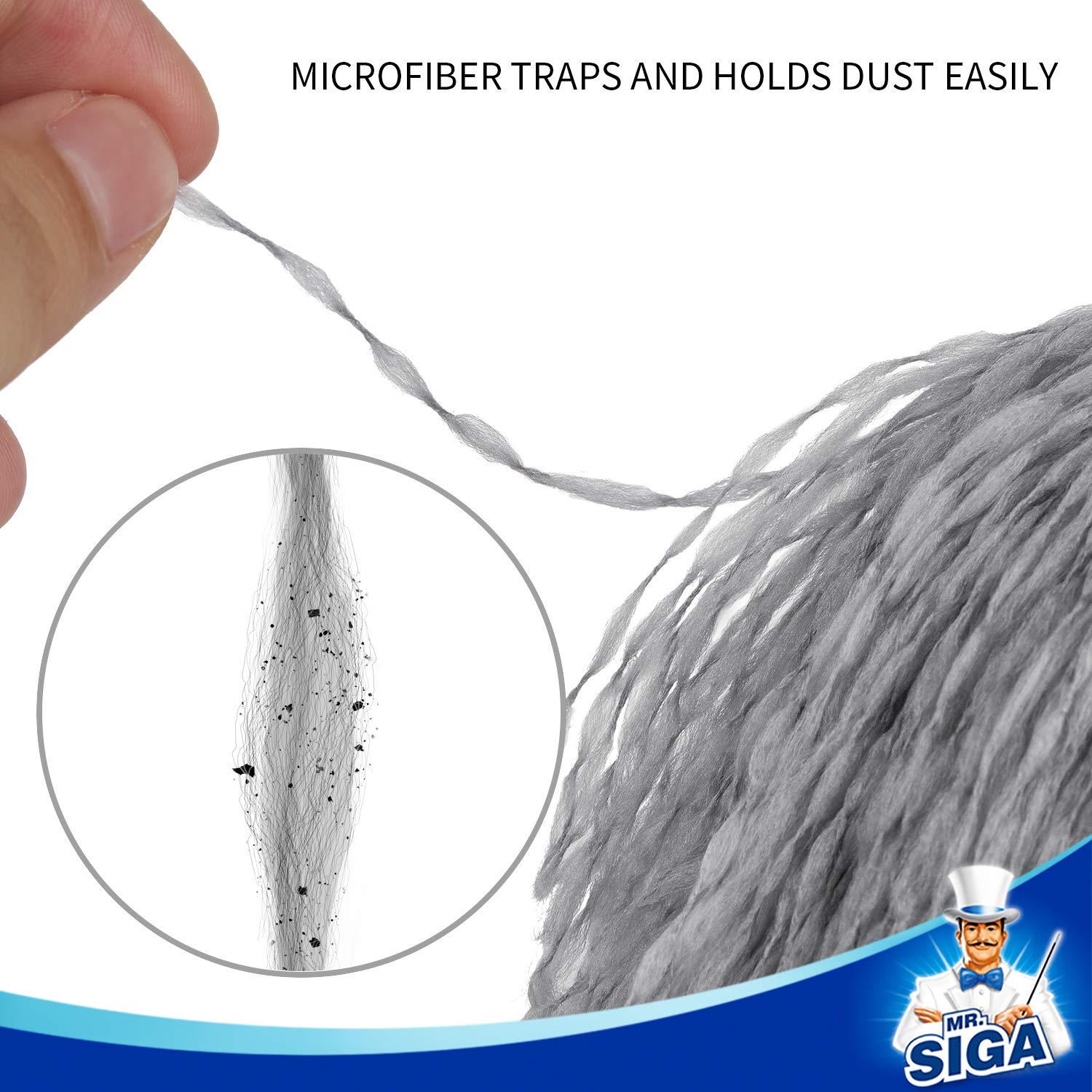 Microfiber Delicate Duster with Non Slip Handle