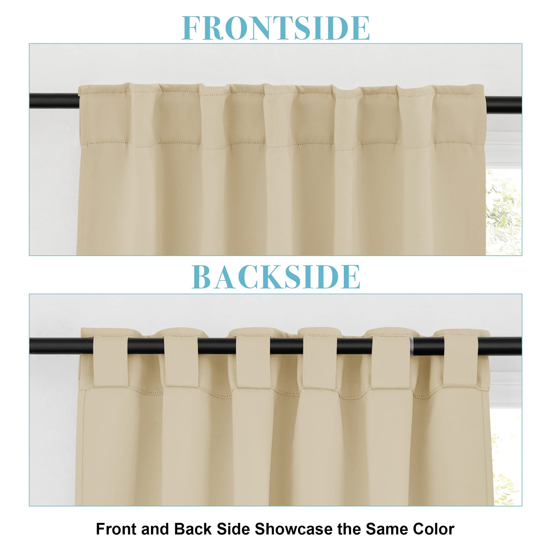 Long Curtains for Living Room 95 inches Long (2 Count)
