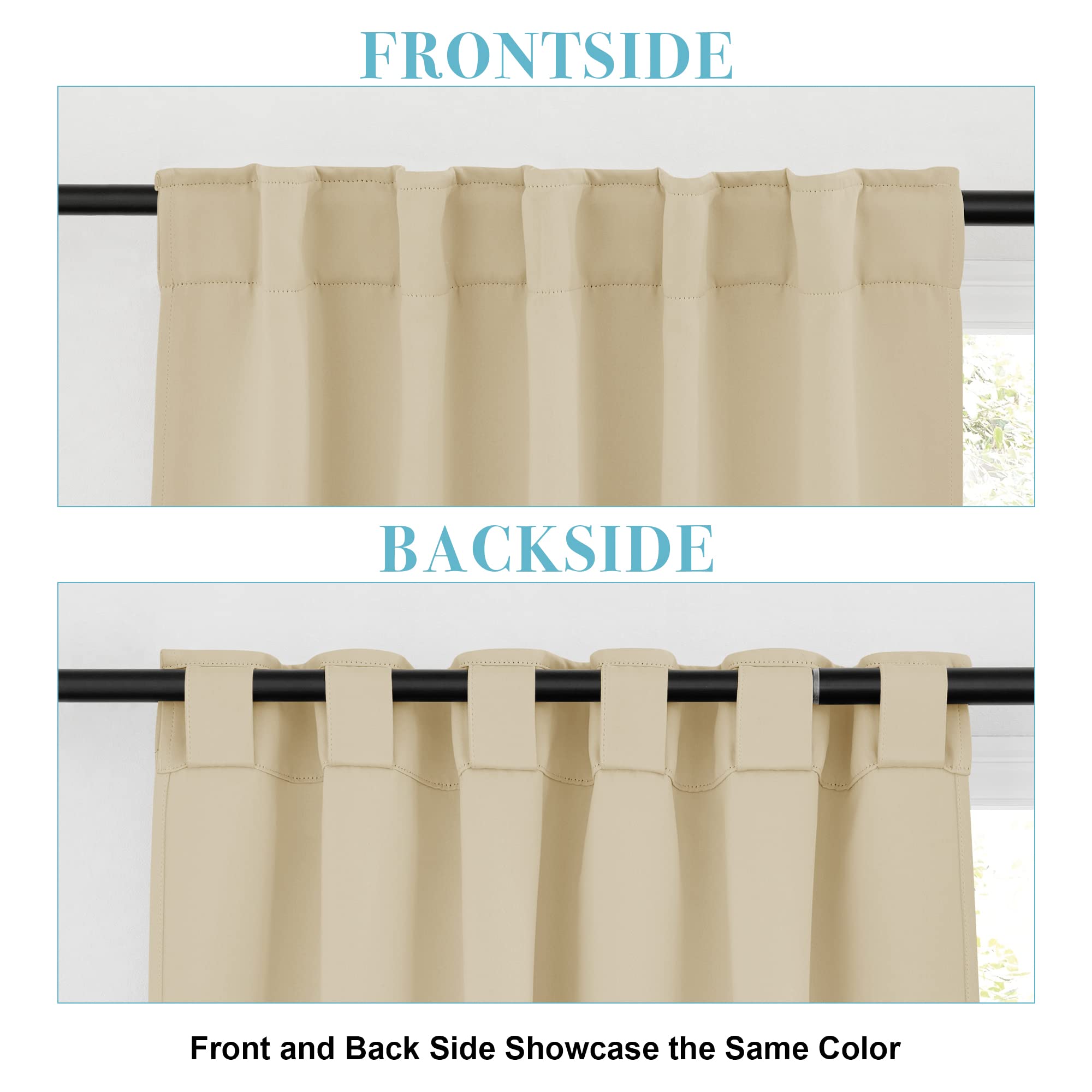 Long Curtains for Living Room 95 inches Long (2 Count)