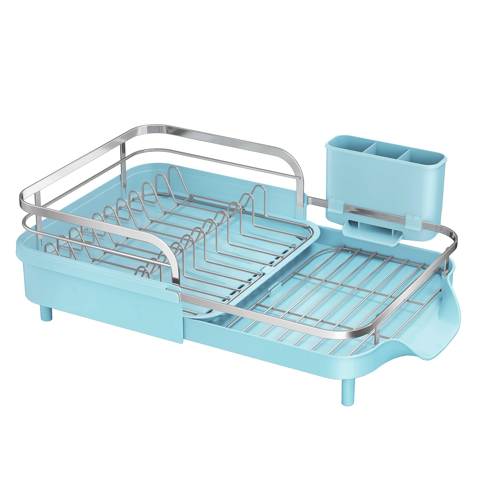 Expandable Dish Drying Rack for Small Kitchen Counter