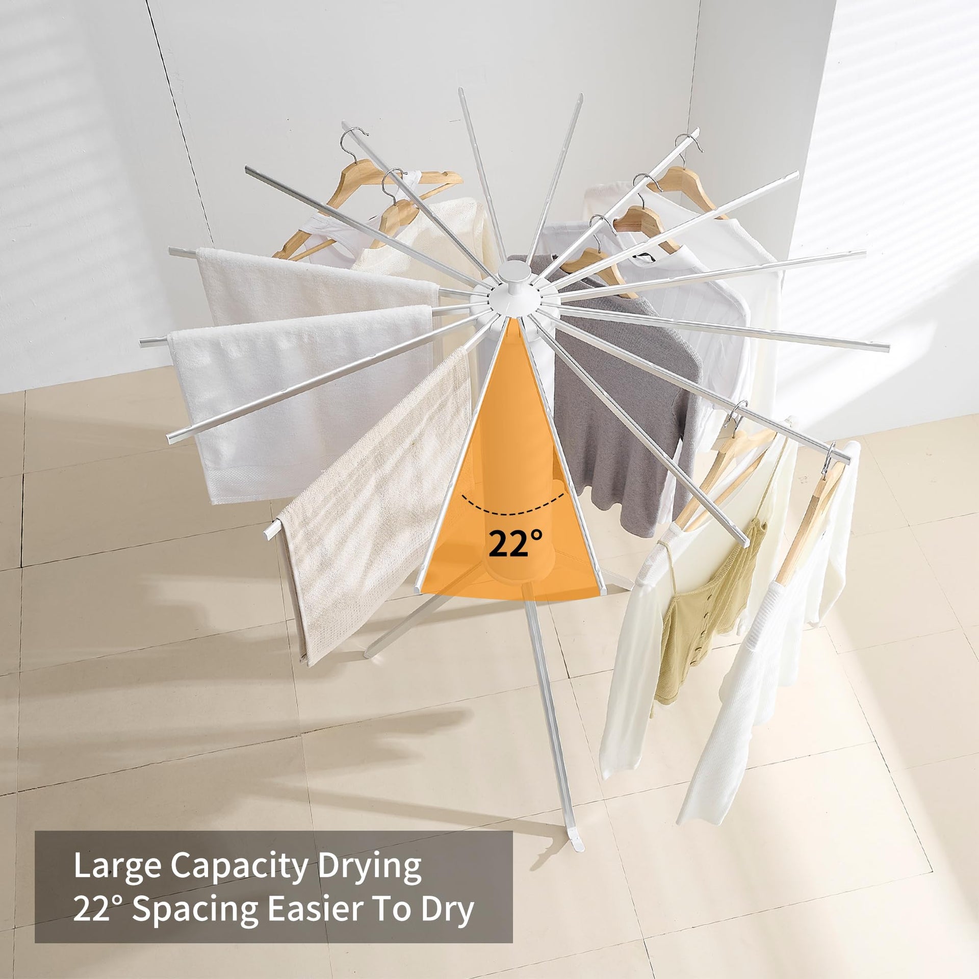 Foldable Clothes Drying Rack Tripod with Aluminum
