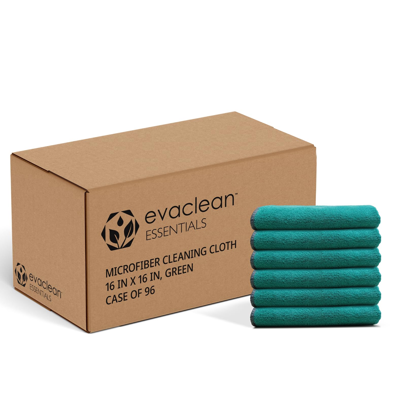 Essentials Premium Microfiber Cleaning Cloth 16"x16" (96 Count)