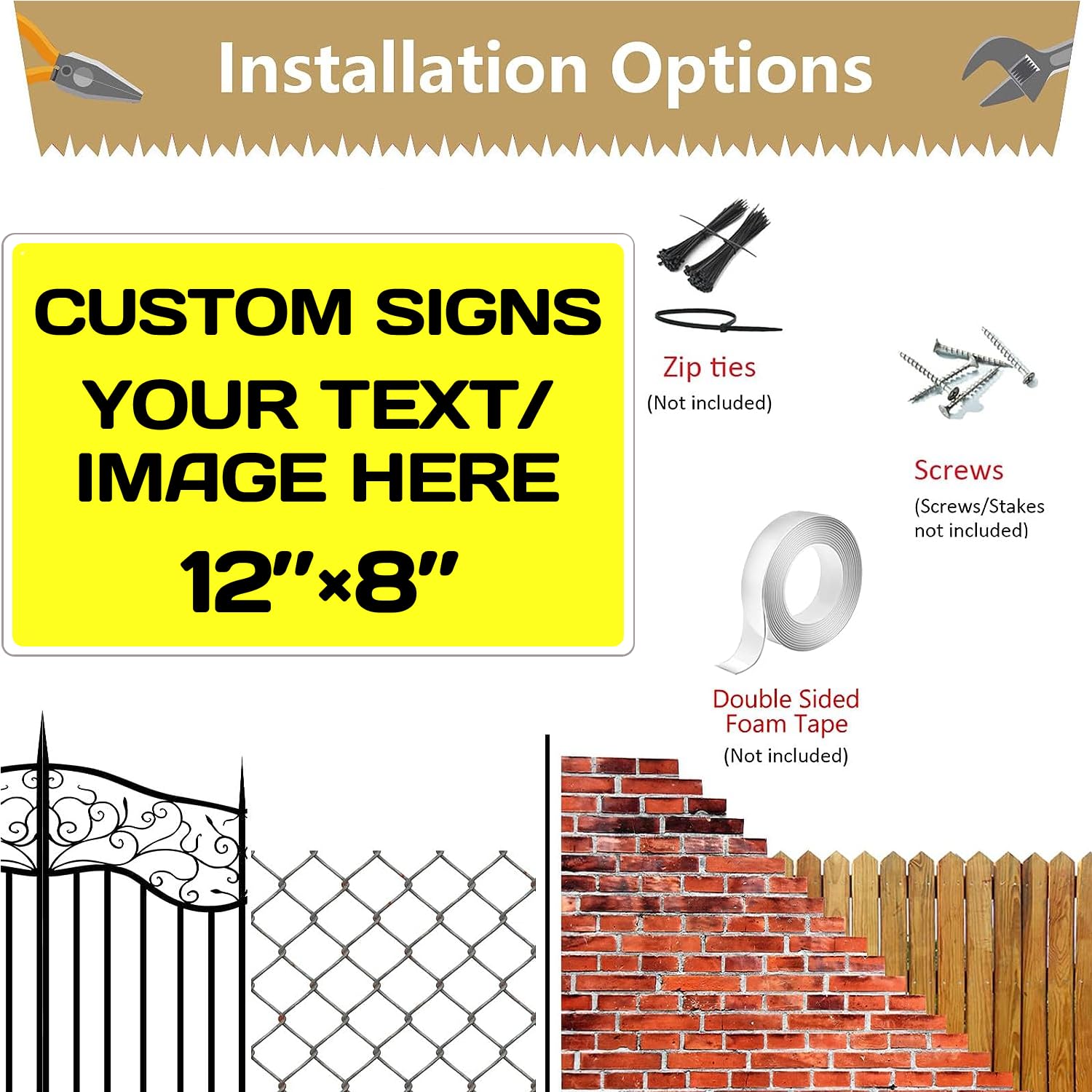 Personalized Aluminum Metal Signs