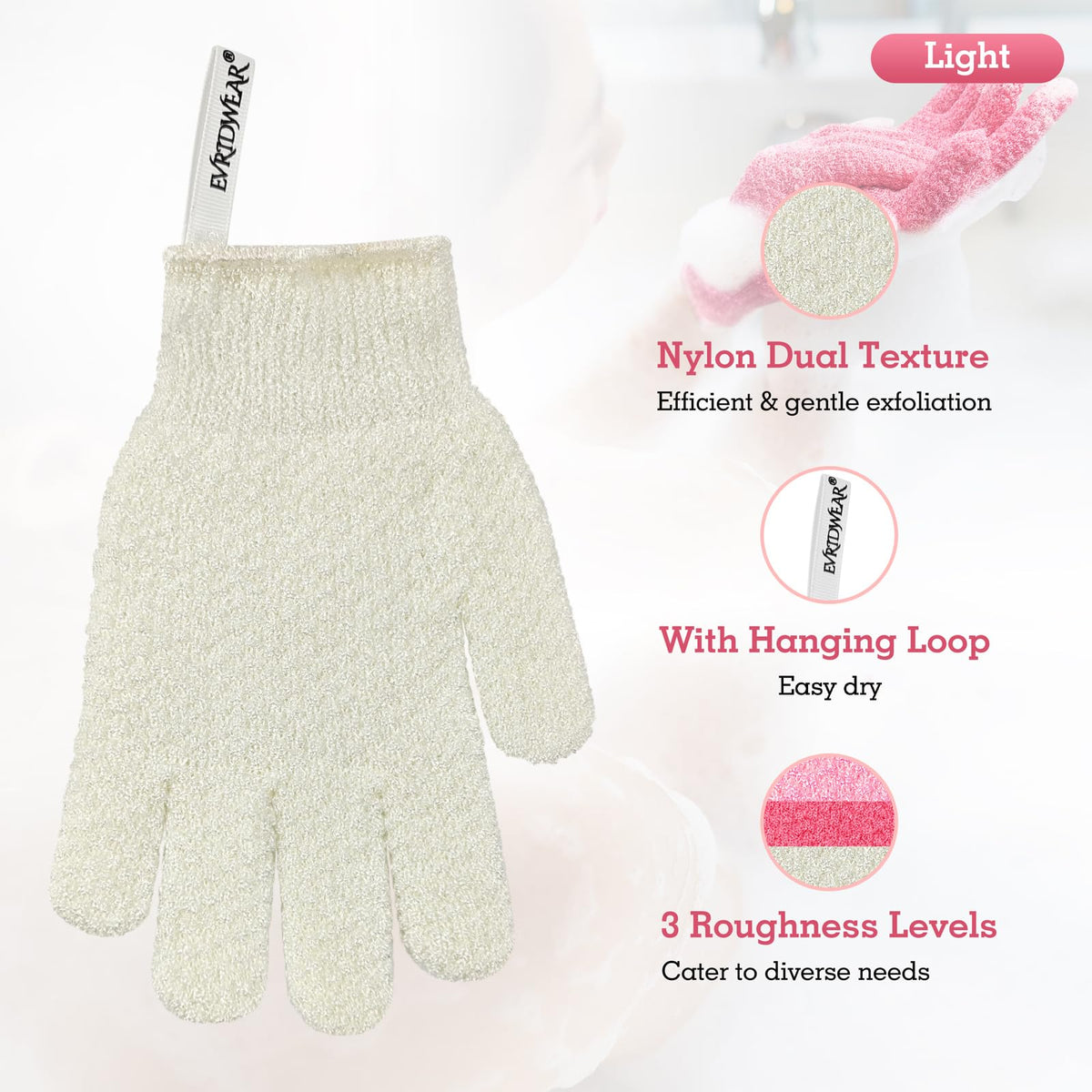 Exfoliating Glove for Shower Bath