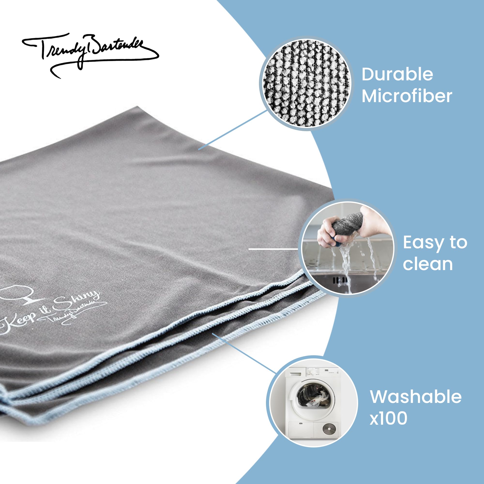 Toast to Perfection Microfiber Glass Polishing Lint (5 Count)