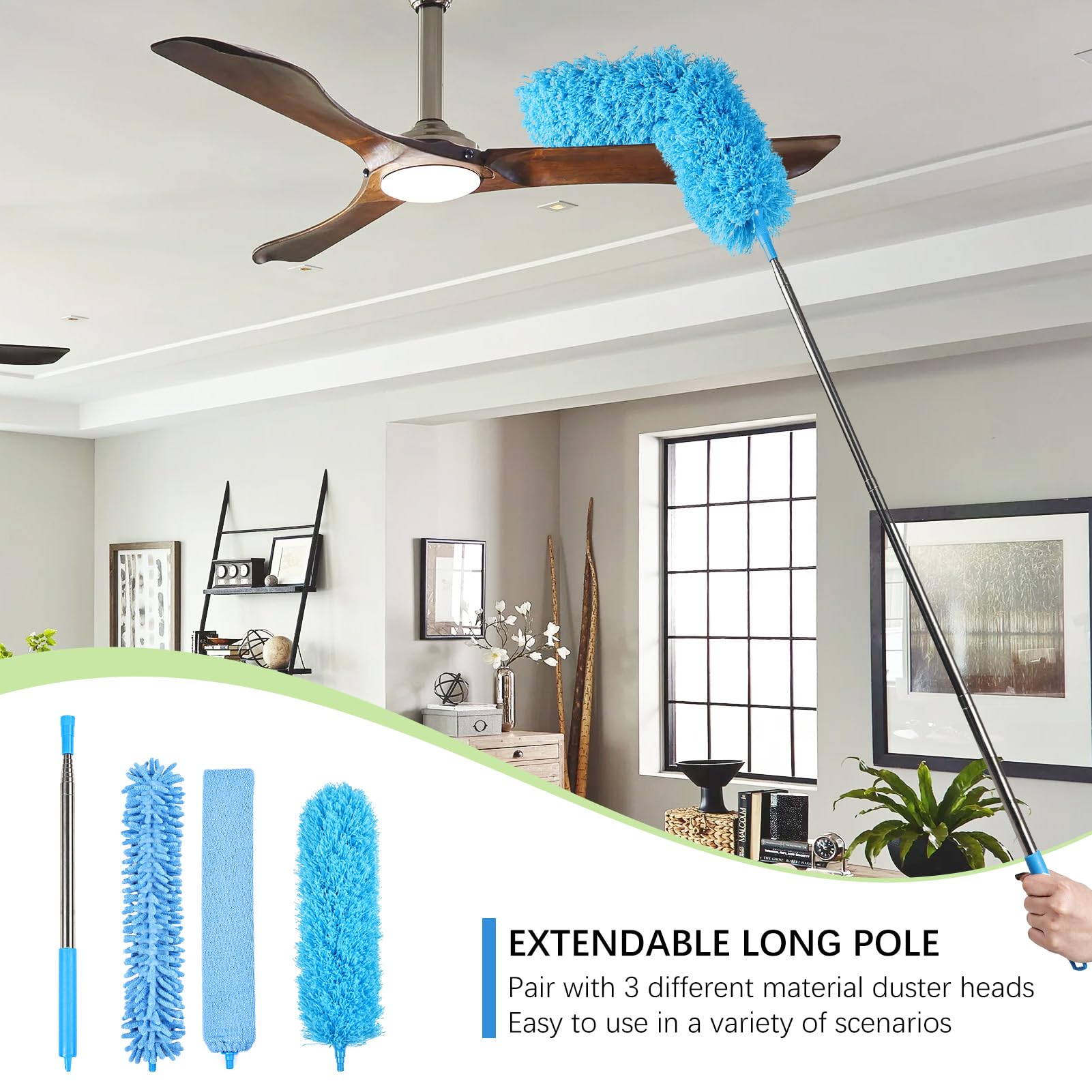 4PCS Microfiber Duster Kit (4 Count)